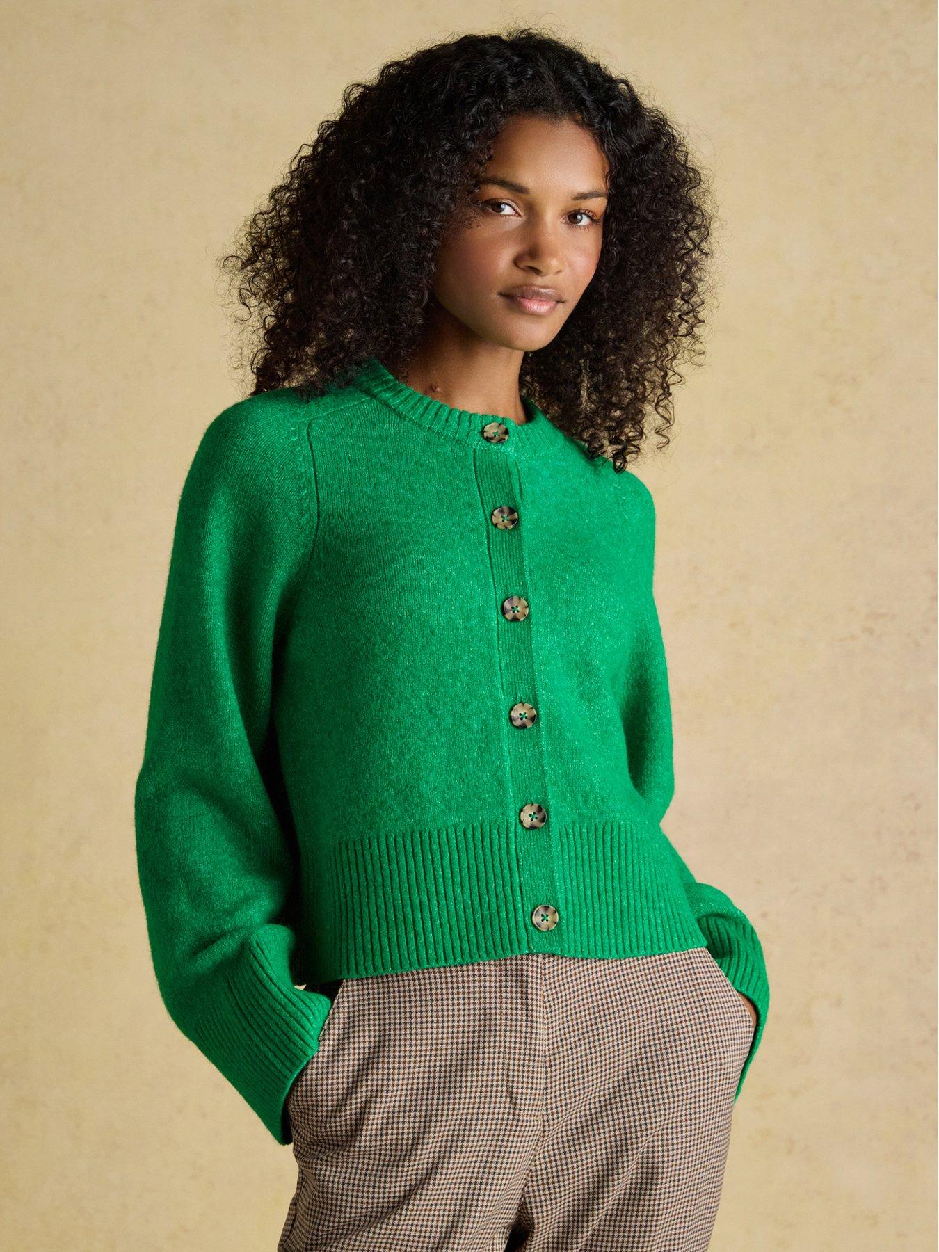 joules-relaxed-knitted-round-neck-button-through-cardigan-greenfront