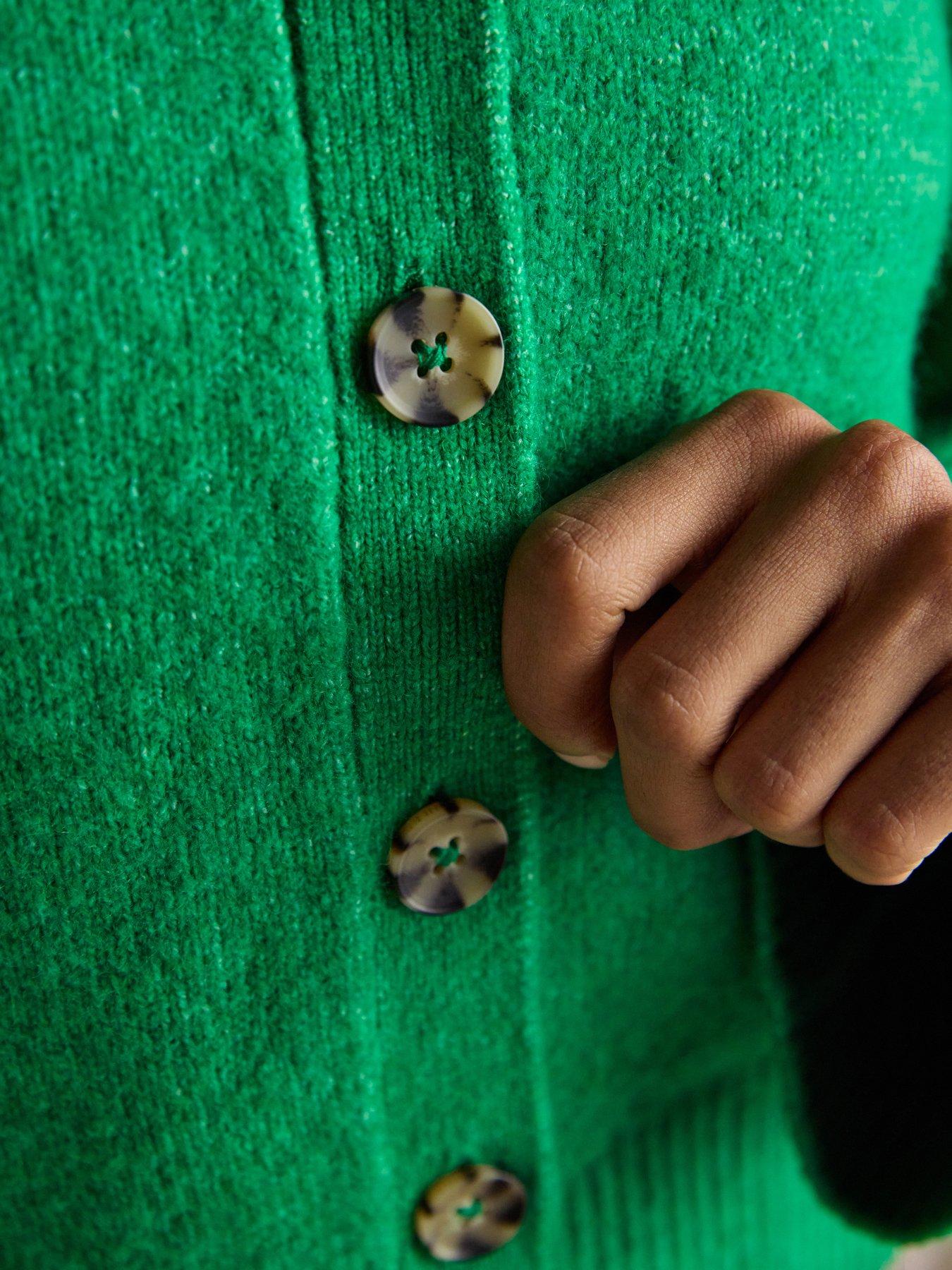 joules-relaxed-knitted-round-neck-button-through-cardigan-greendetail