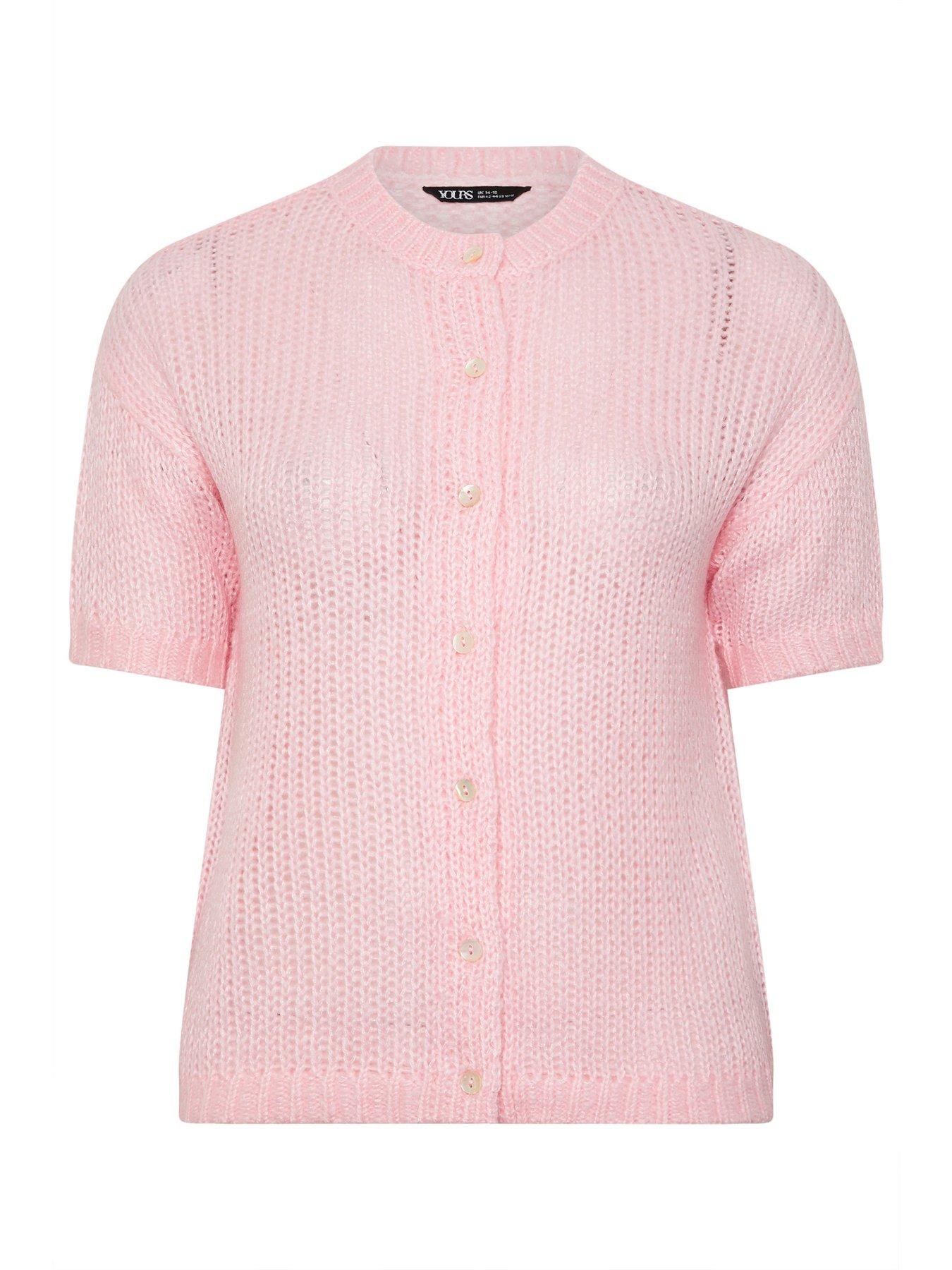 Image 5 of 5 of Yours Curve Lofty Short Sleeve Cardigan
