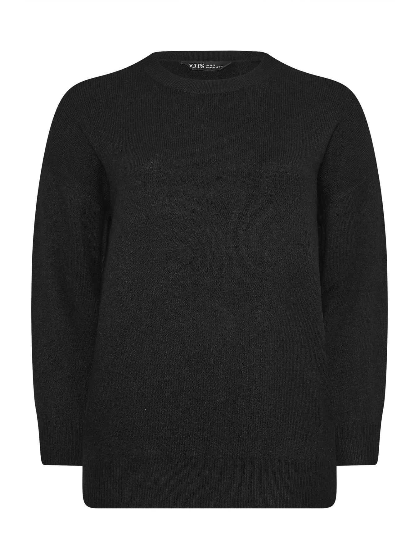 yours-curve-crew-neck-soft-touch-jumper-blackdetail