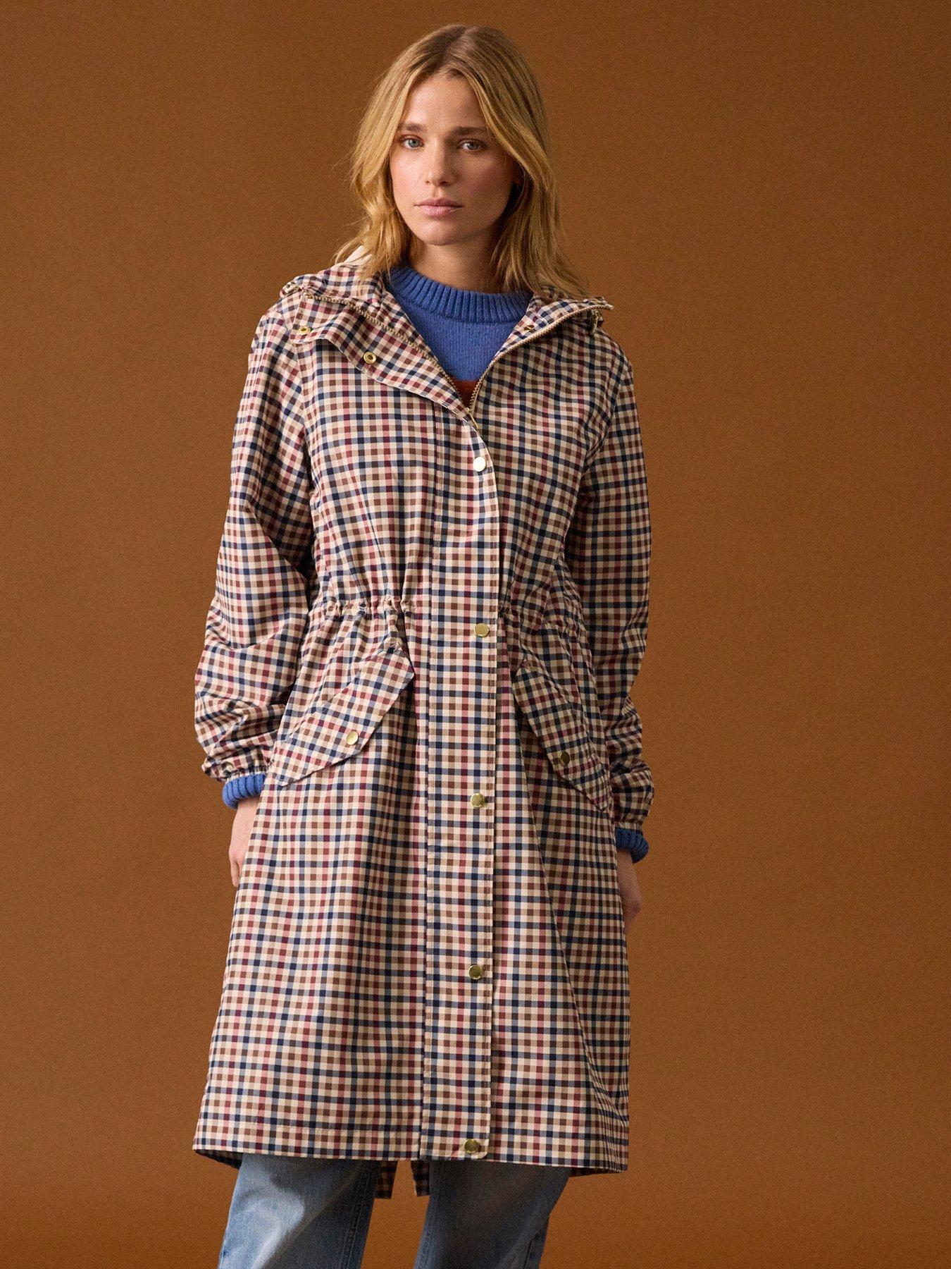 joules-holkham-gingham-waterproof-packable-raincoat-with-hood-brownstillFront