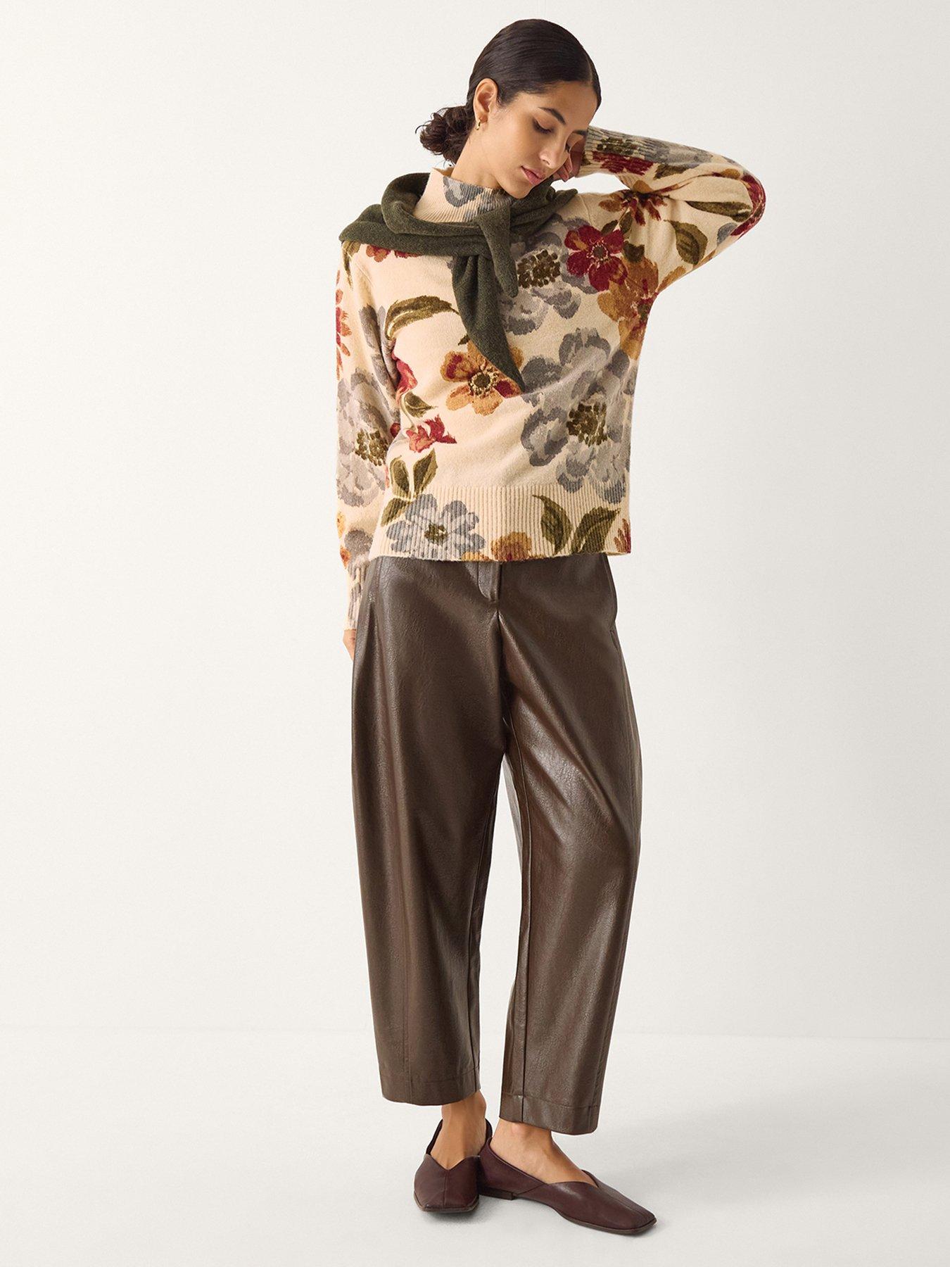 Image 1 of 5 of Monsoon Olive Floral Jumper