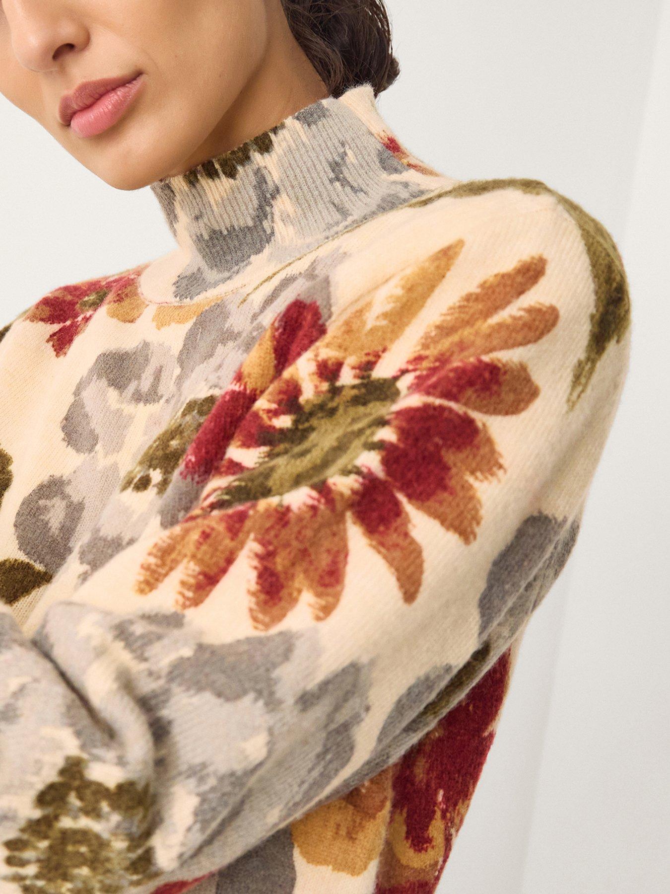 Image 4 of 5 of Monsoon Olive Floral Jumper