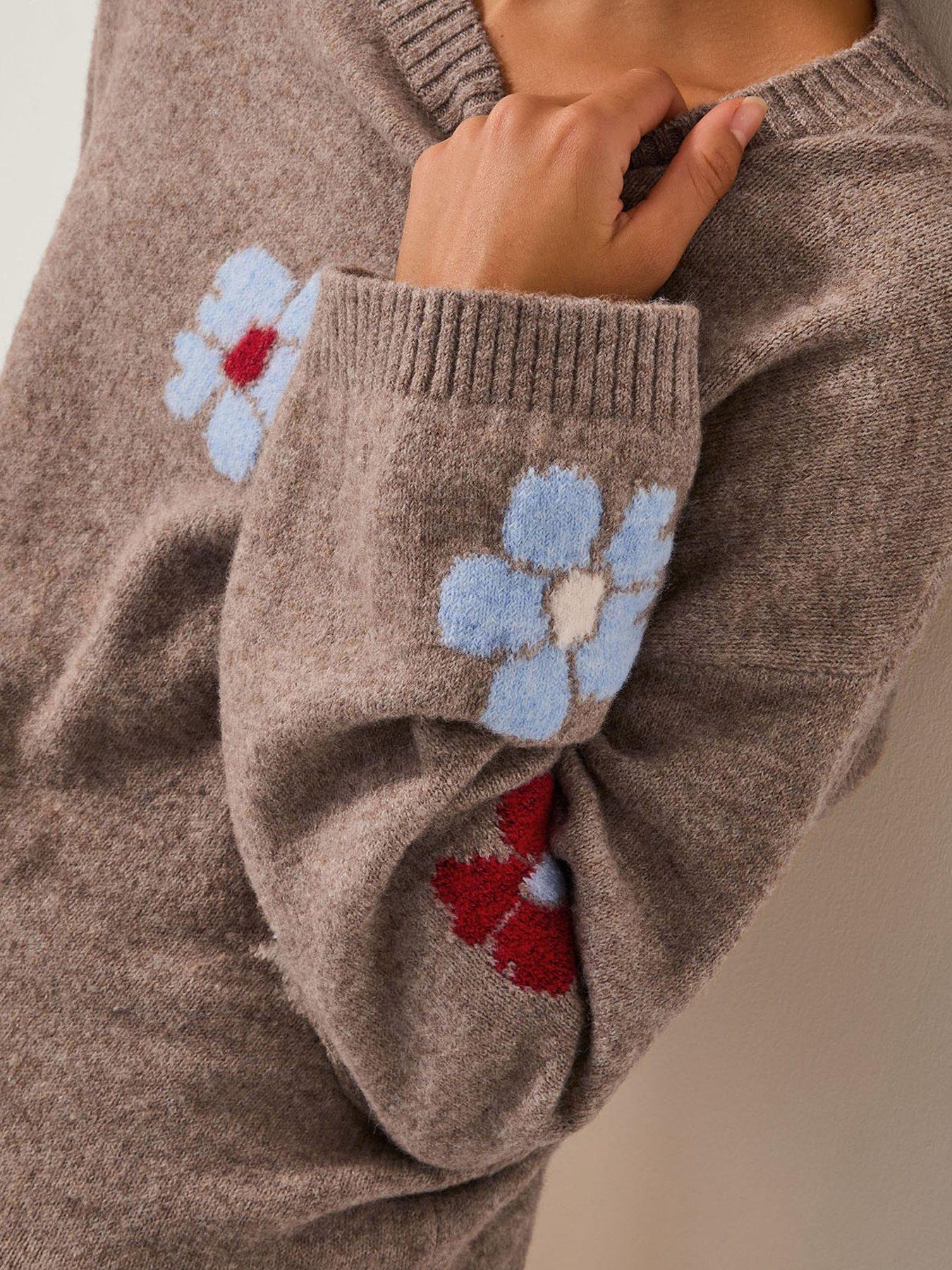 Image 4 of 5 of Monsoon Fenn Floral Jumper