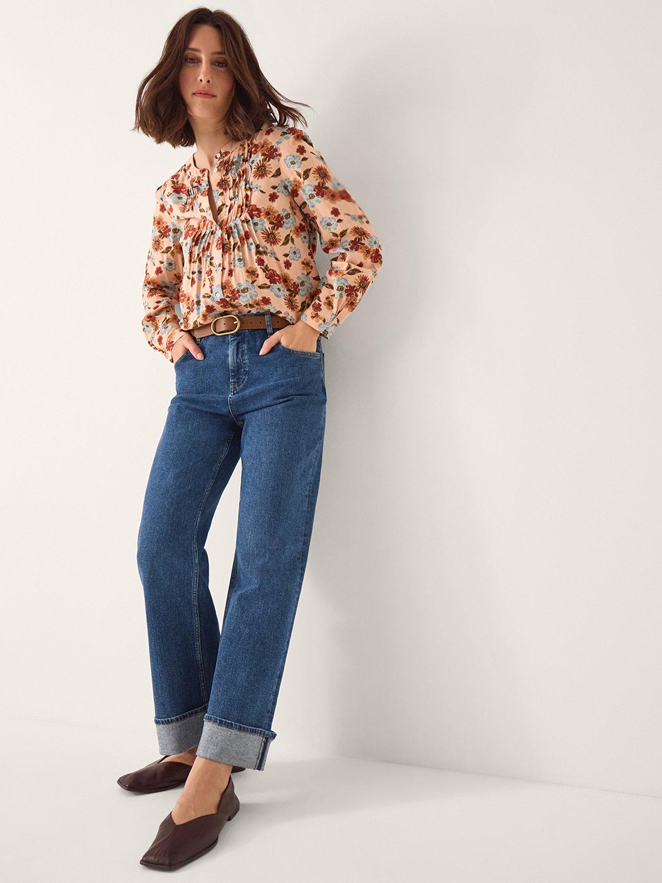 Image 3 of 5 of Monsoon Olive Print Top