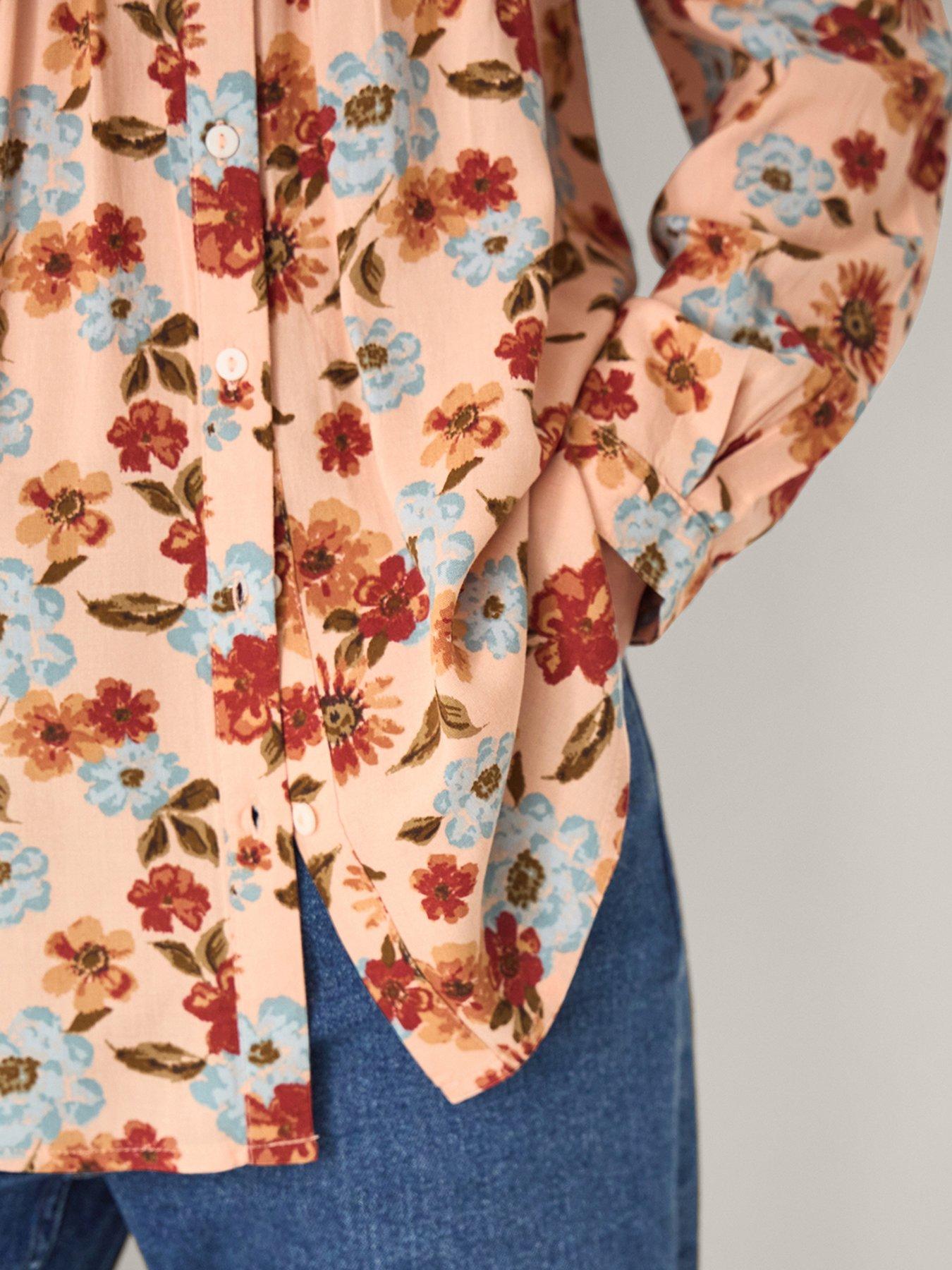 Image 4 of 5 of Monsoon Olive Print Top