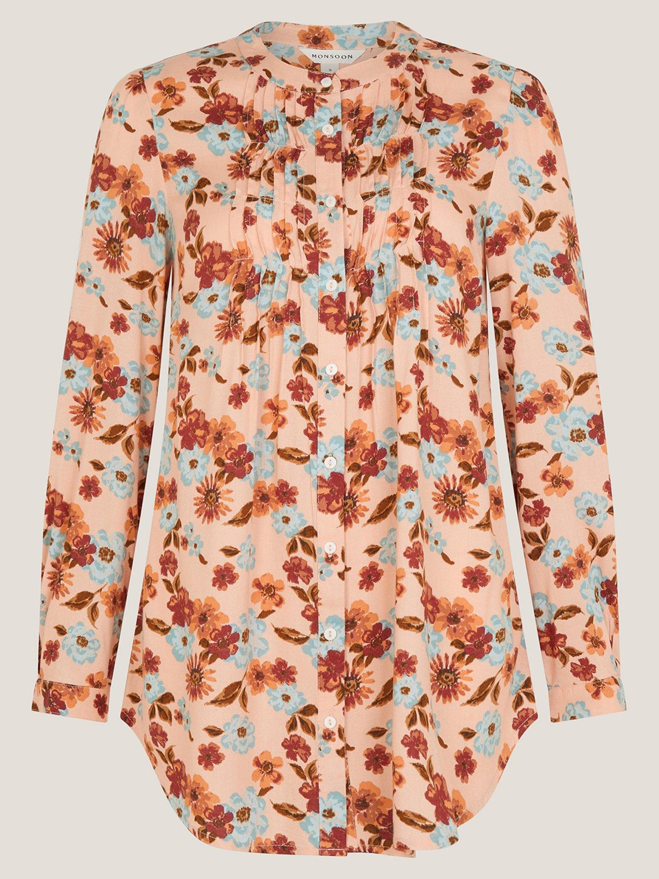 Image 5 of 5 of Monsoon Olive Print Top