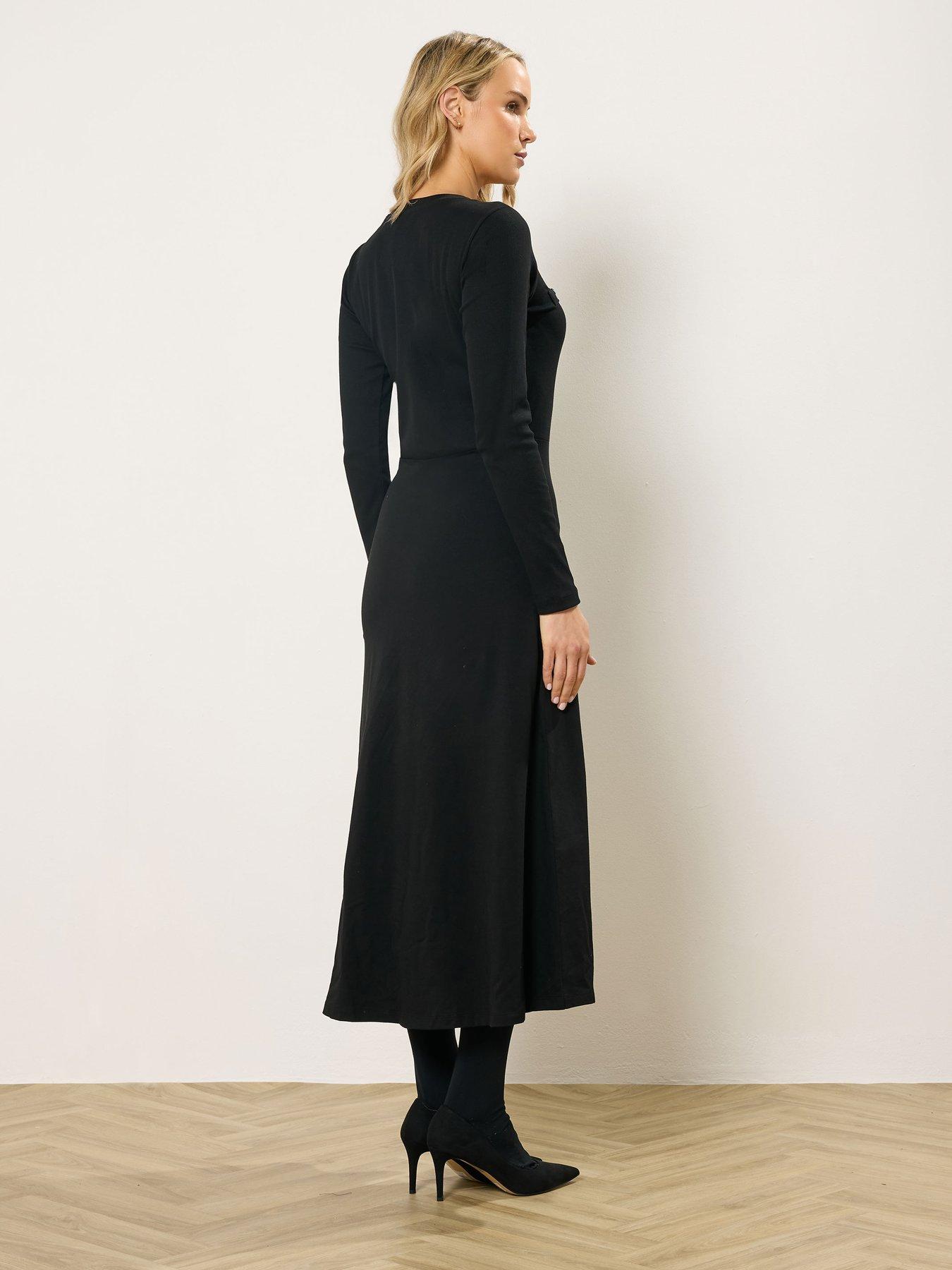 Image 2 of 5 of Long Tall Sally Tall Button Aline Midaxi Dress