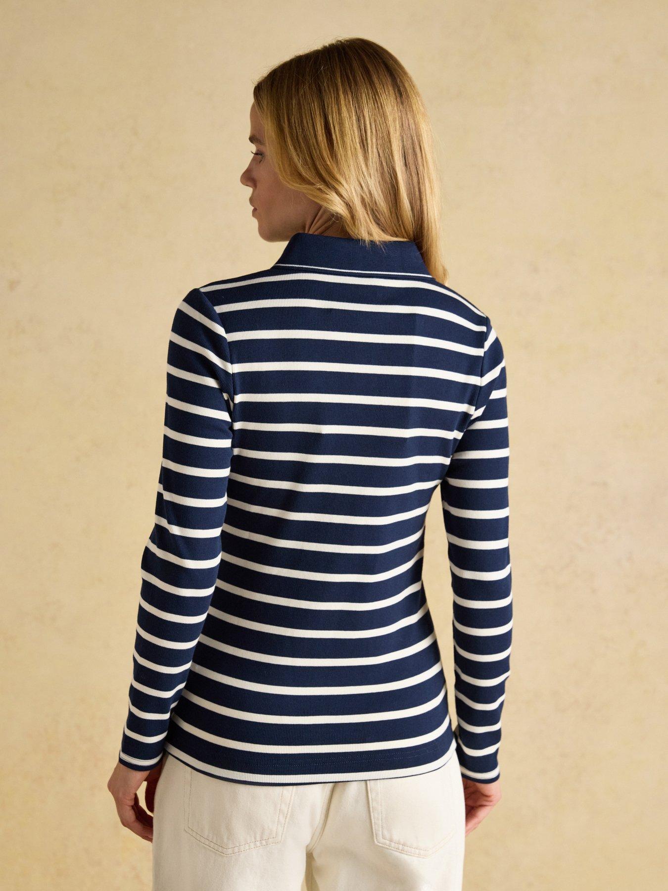 joules-ribbed-long-sleeve-stripe-polo-top-navycreamstillFront