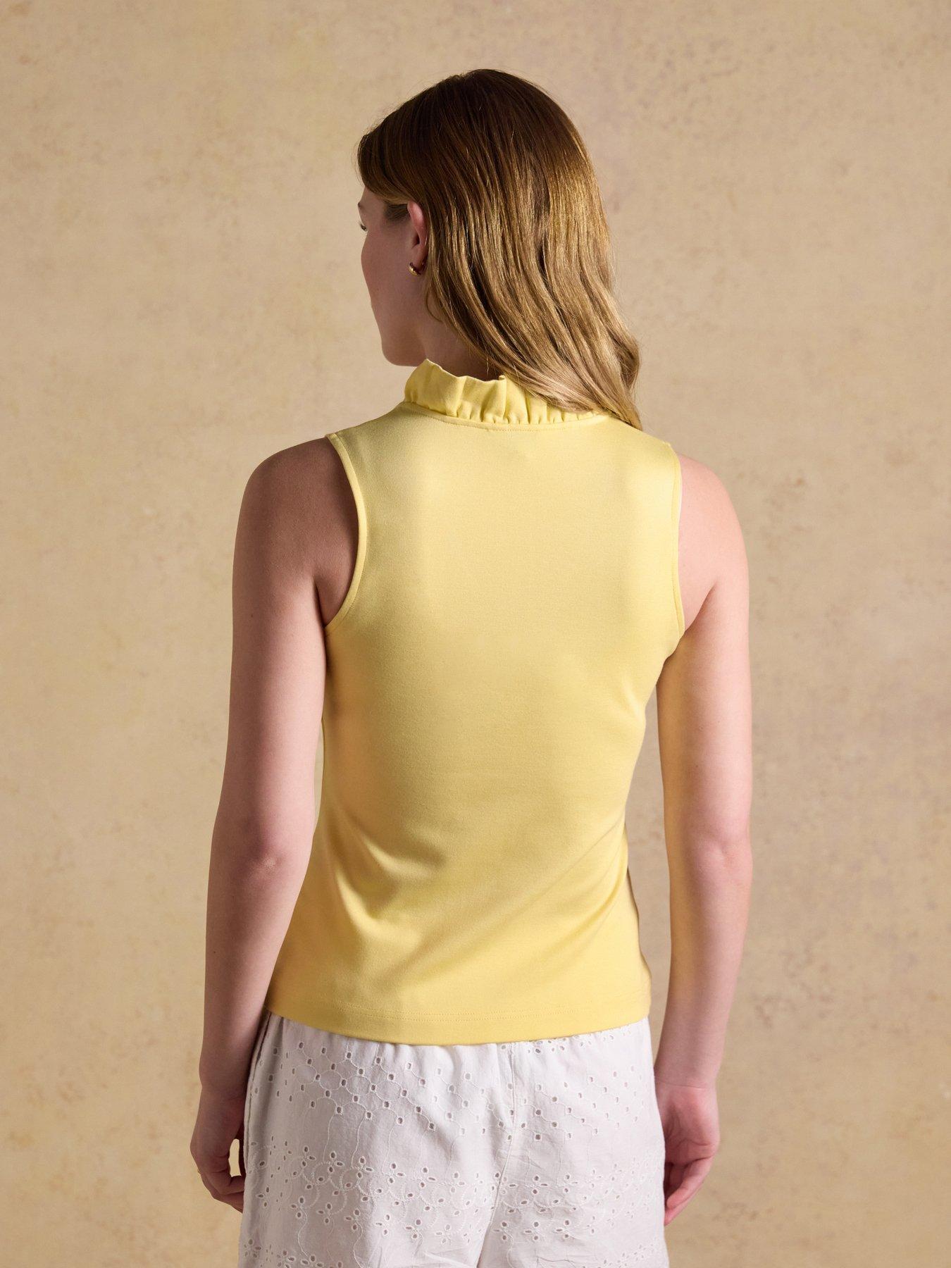 Image 2 of 6 of Joules Heidi Sleeveless Top - Lemon