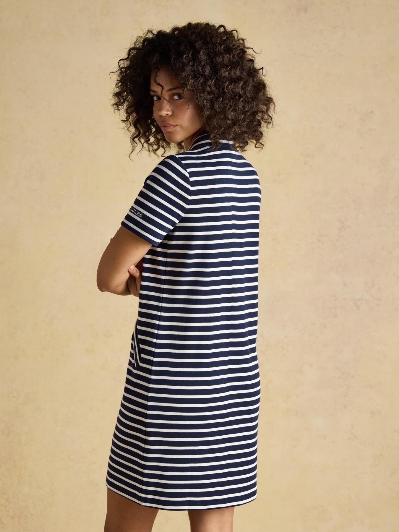 joules-jane-striped-button-collared-knee-length-dress-navystillFront