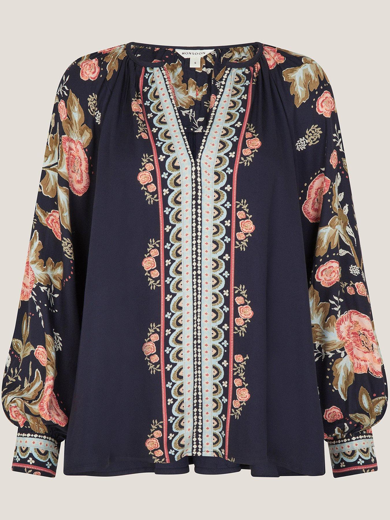 Image 5 of 5 of Monsoon Rosalie Print Blouse