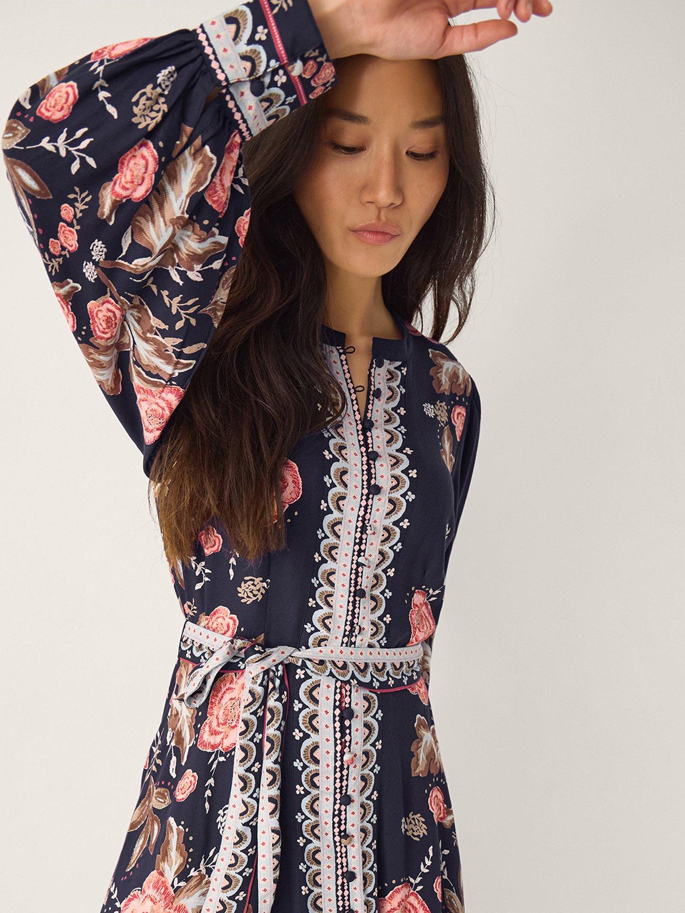 Image 4 of 5 of Monsoon Rosalie Print Dress