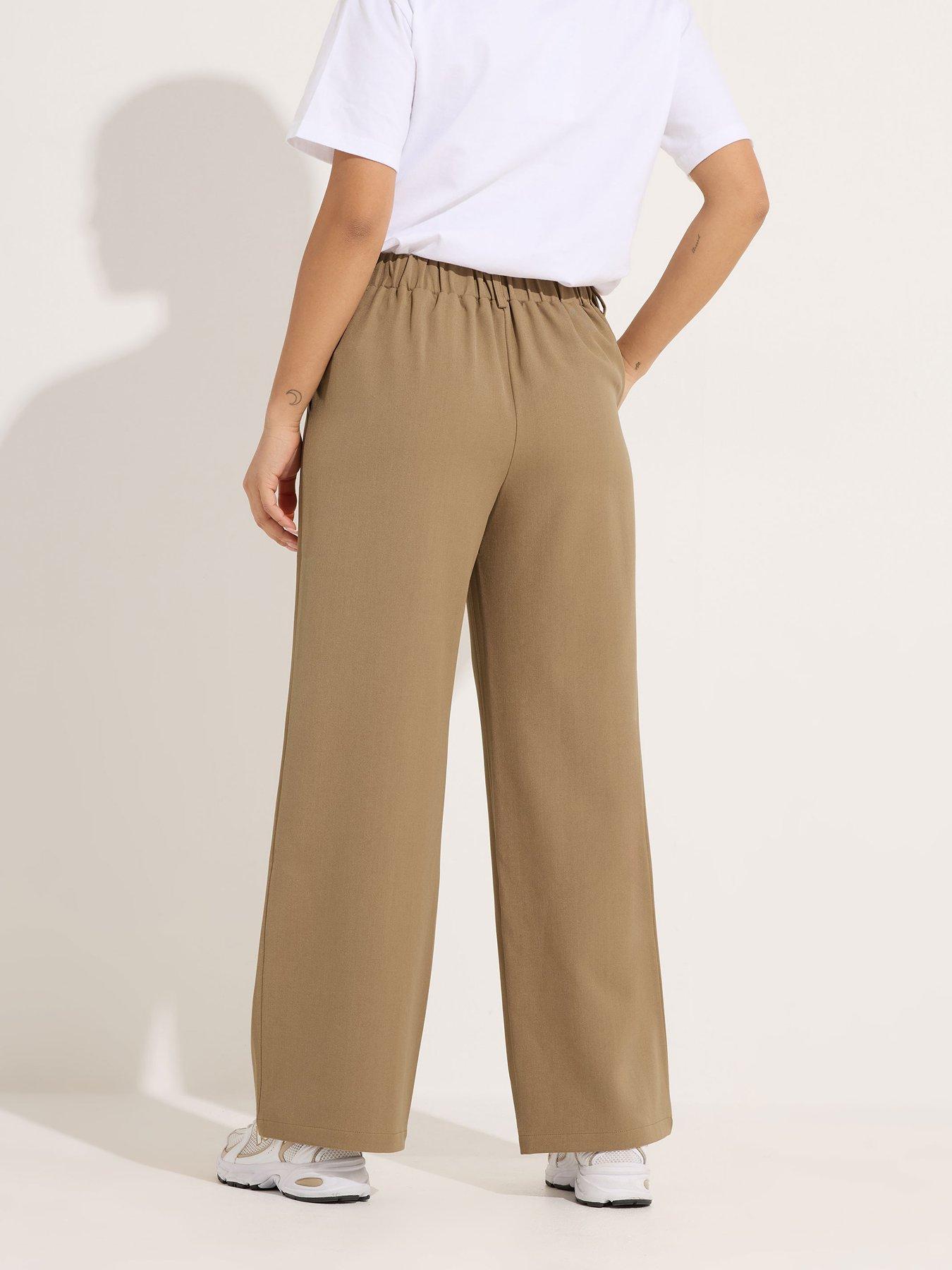 Image 2 of 6 of PixieGirl Petite Buckle Wide Leg Trousers