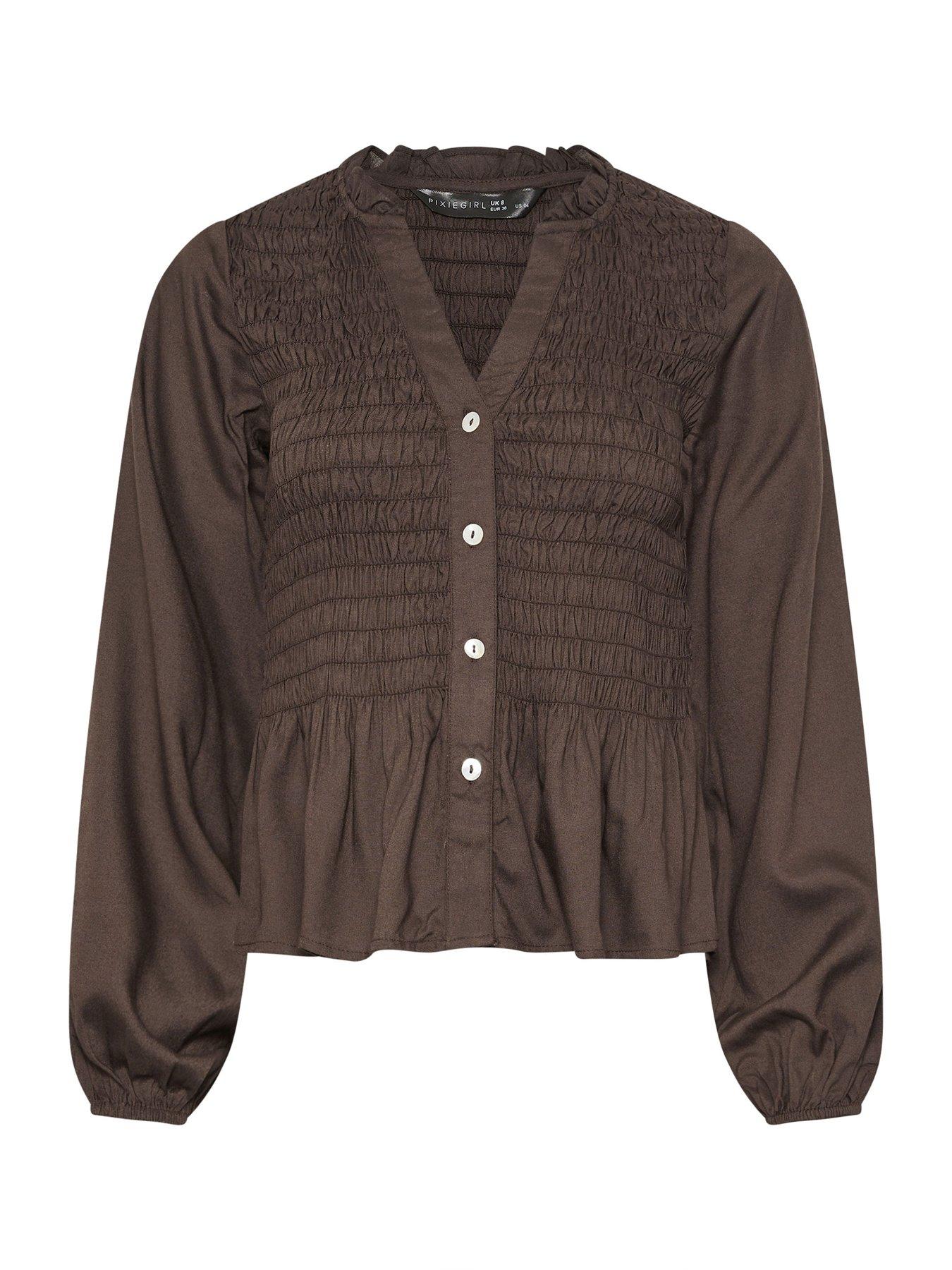 pixiegirl-petite-shirred-long-sleeve-shirtdetail