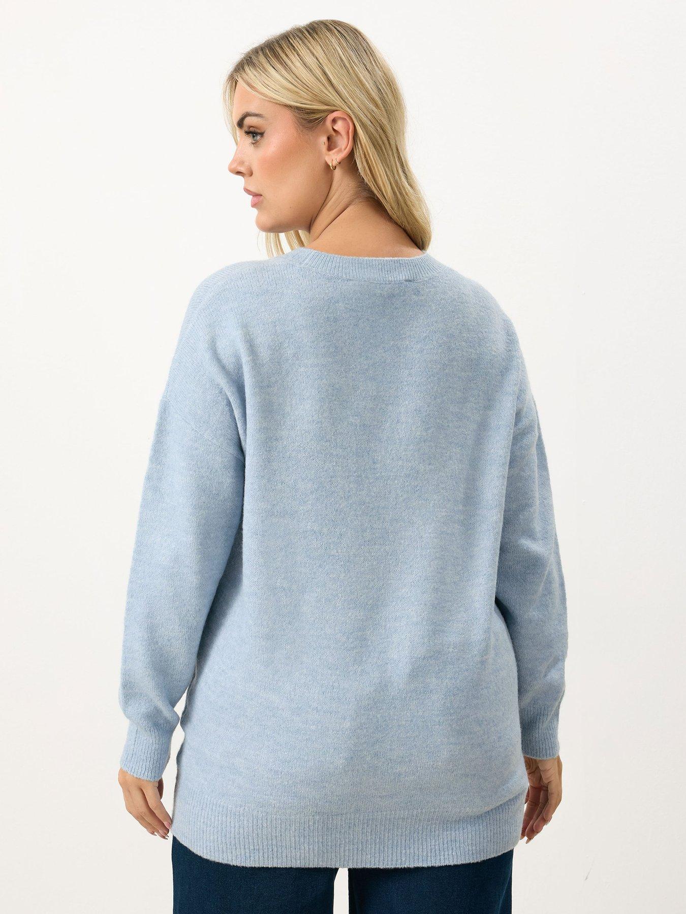 yours-curve-crew-neck-soft-touch-jumper-bluestillFront