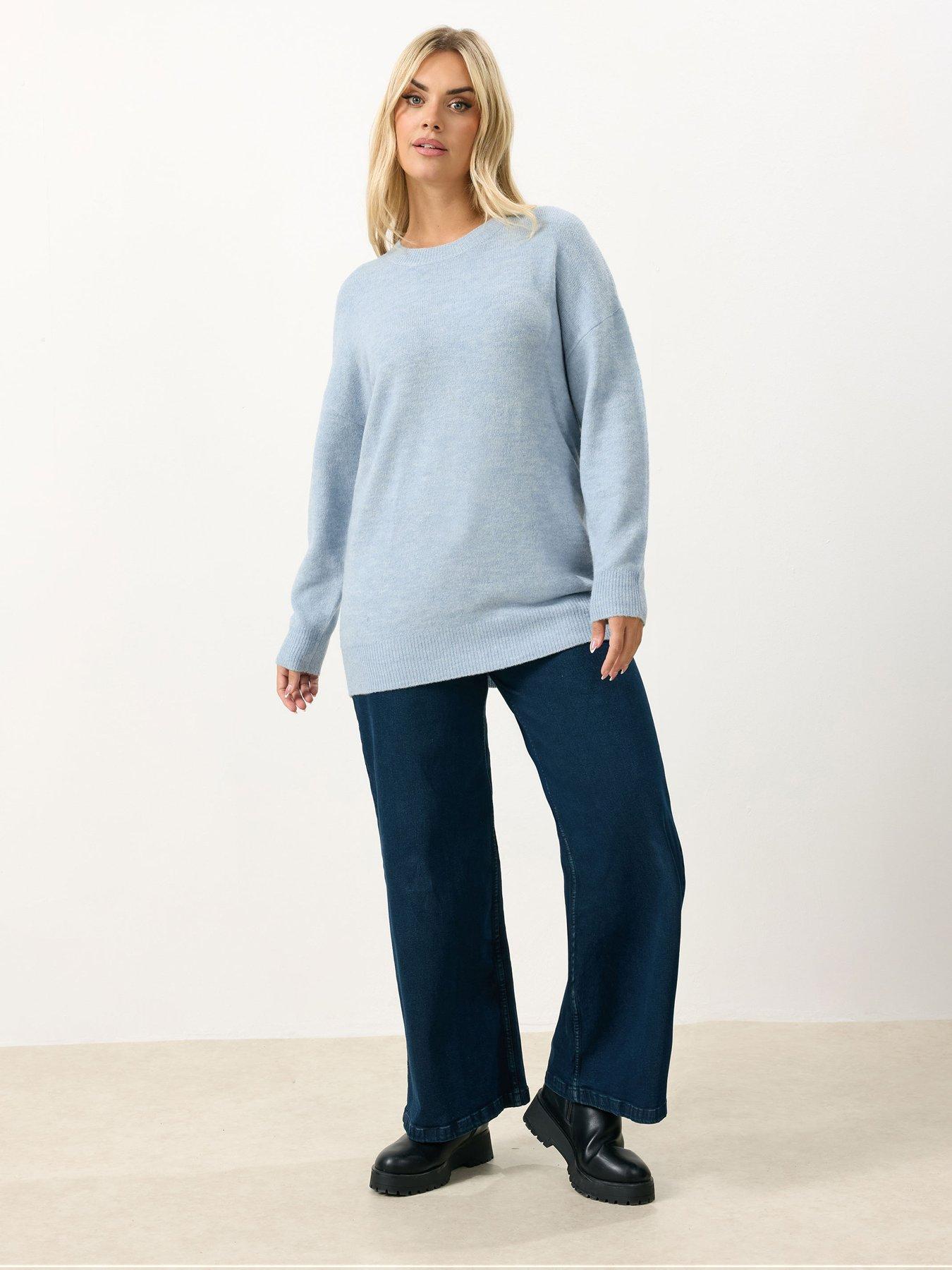 yours-curve-crew-neck-soft-touch-jumper-blueback
