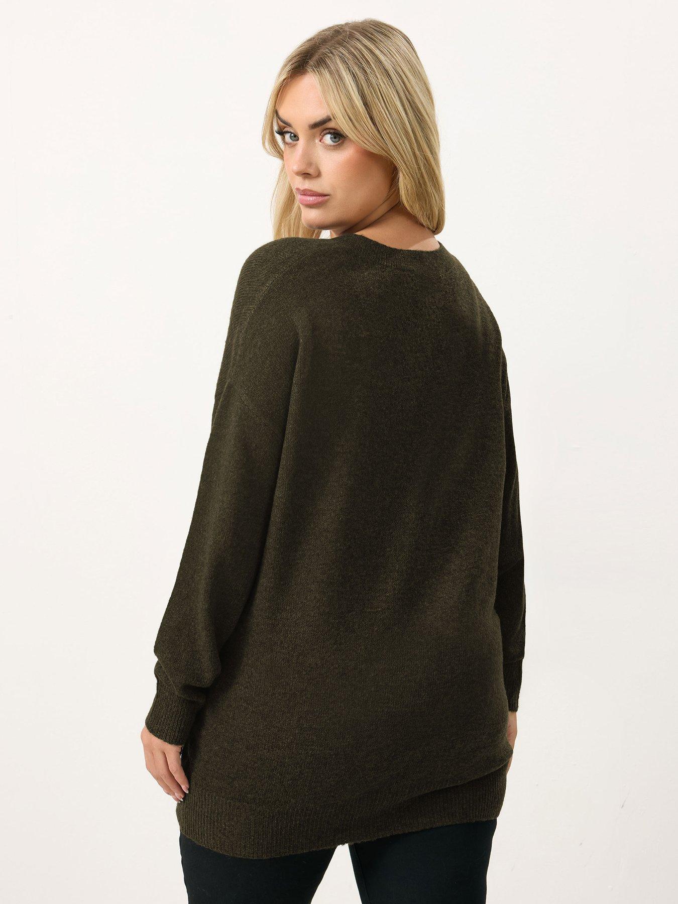 yours-curve-v-neck-soft-touch-jumper-brownstillFront