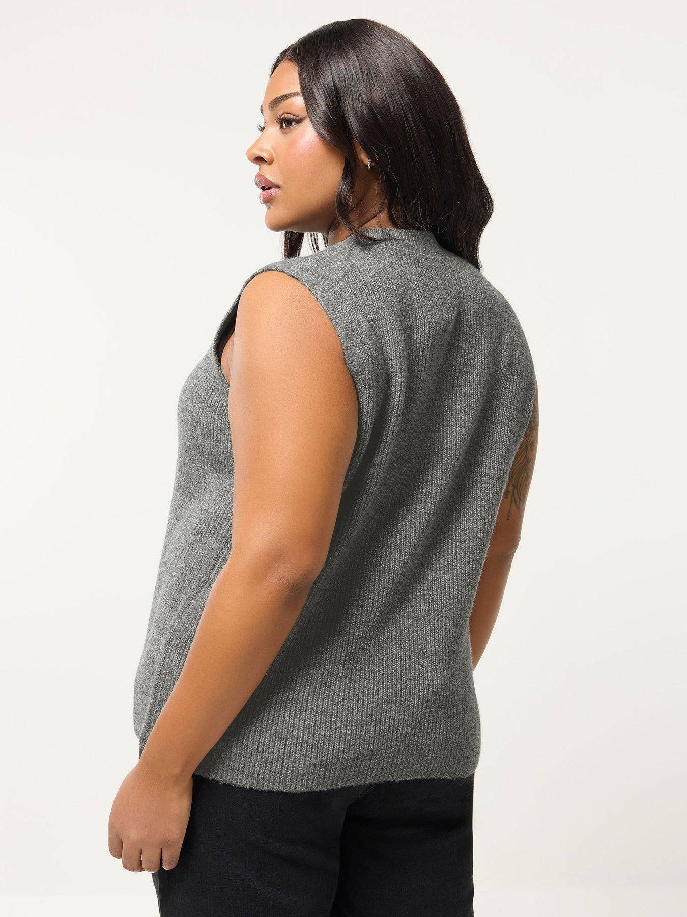 Image 2 of 5 of Yours Curve Double Tie Waistcoat