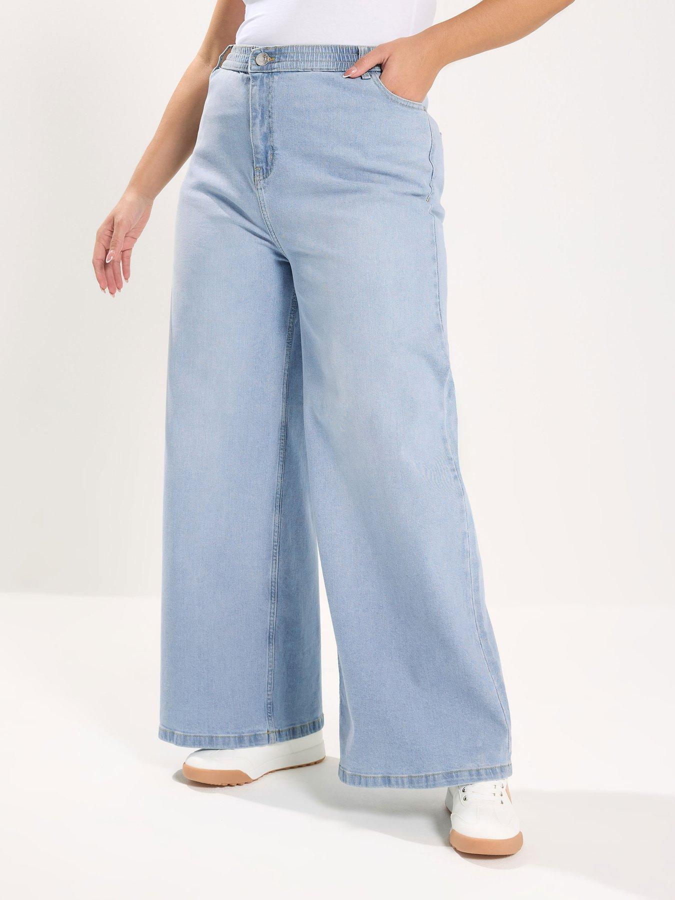 yours-curve-wide-leg-puddle-jeansfront
