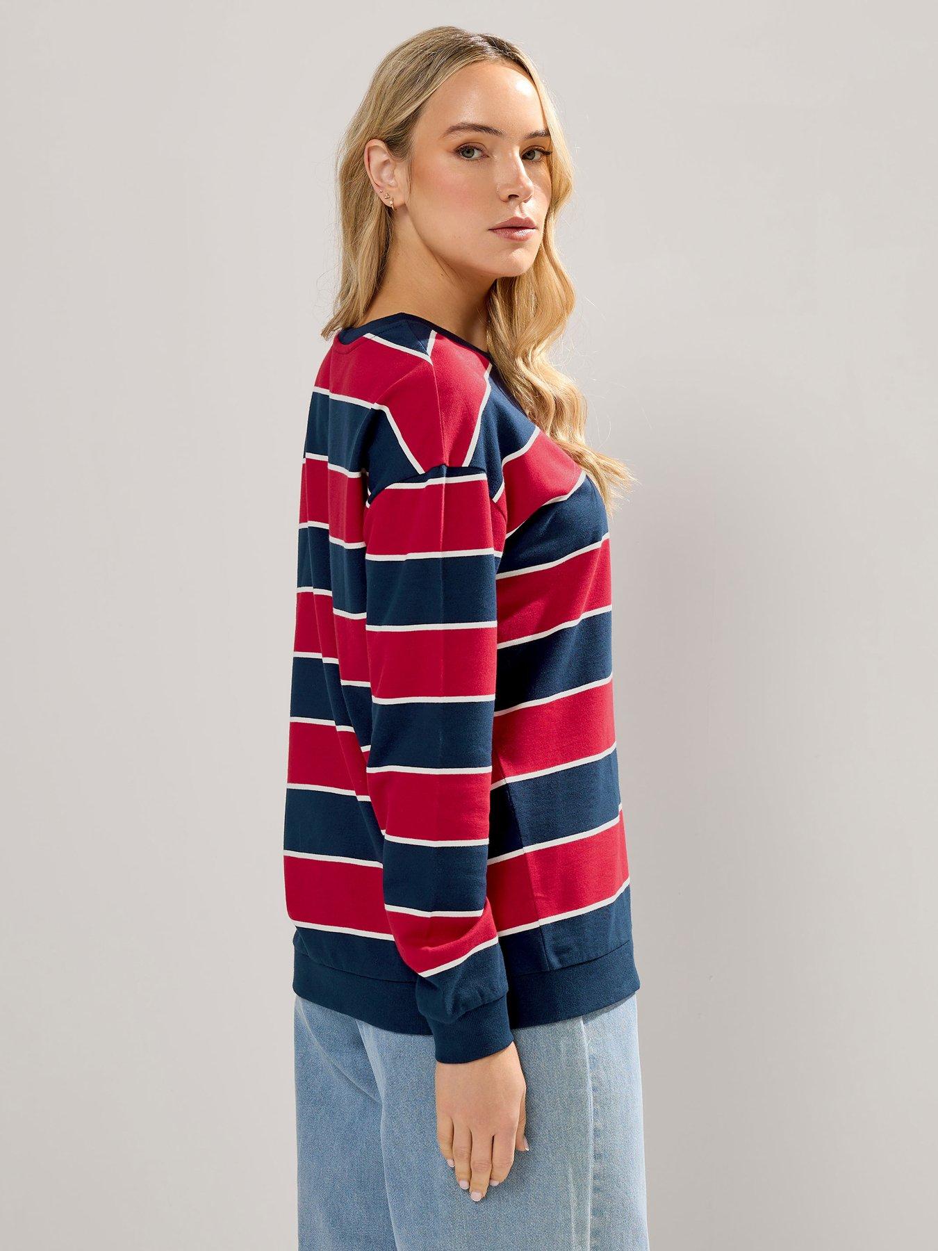 long-tall-sally-stripe-crew-neck-sweatshirt-bluestillFront