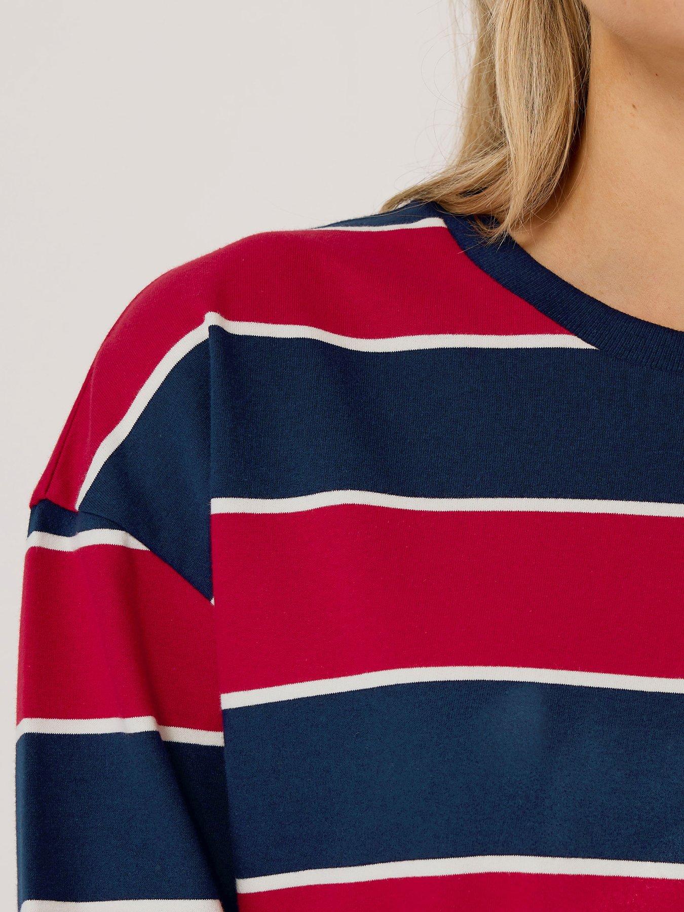 long-tall-sally-stripe-crew-neck-sweatshirt-blueoutfit