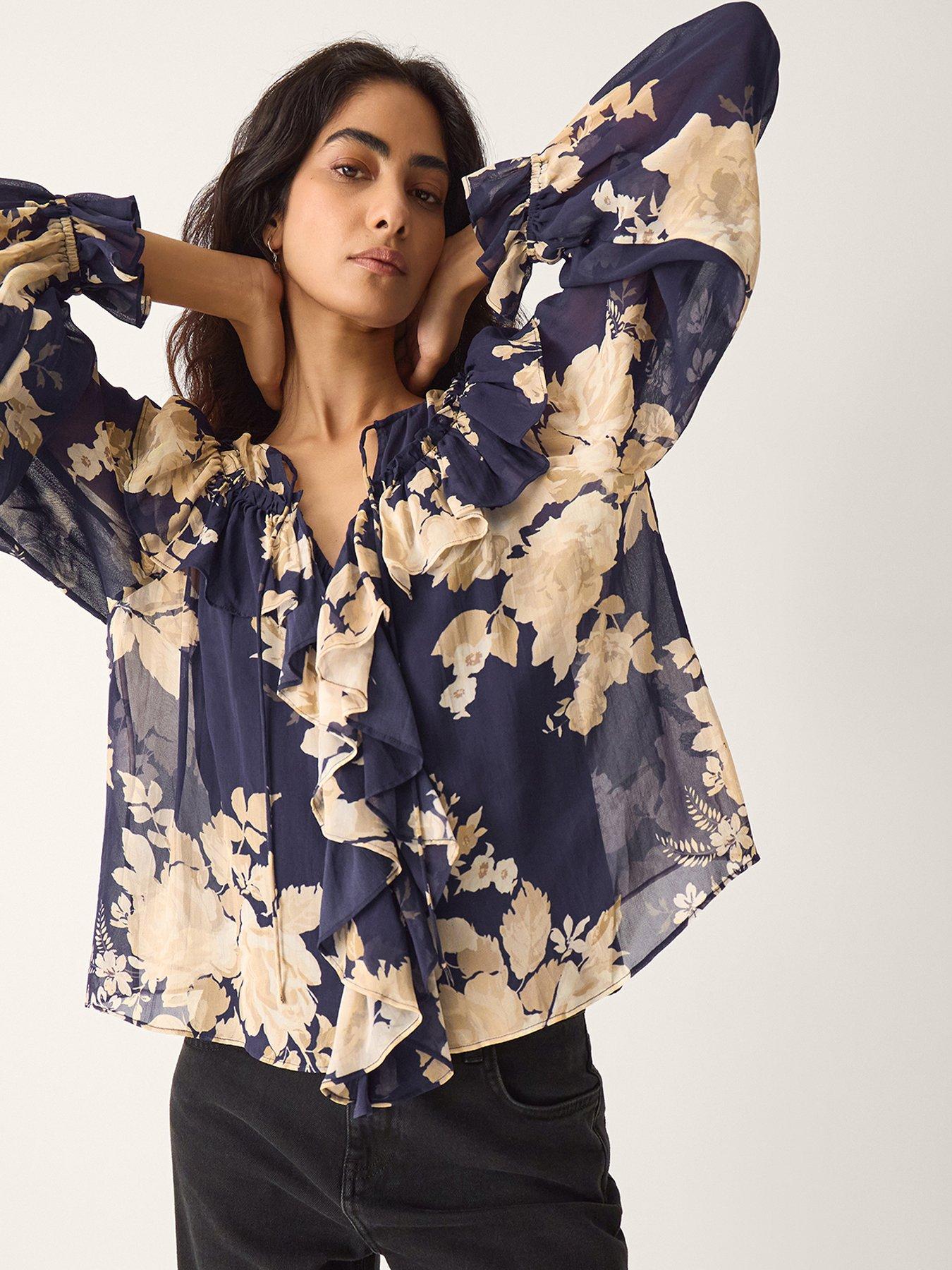 Image 1 of 5 of Monsoon Sasha Printed Blouse
