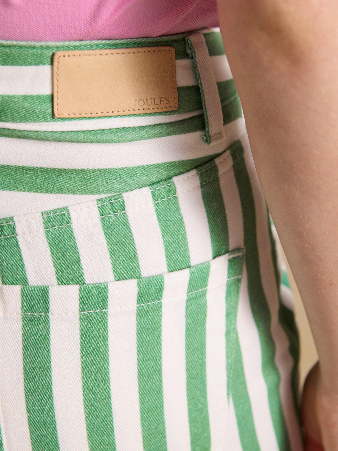 Image 5 of 7 of Joules Relaxed Jean - Stripe - Green