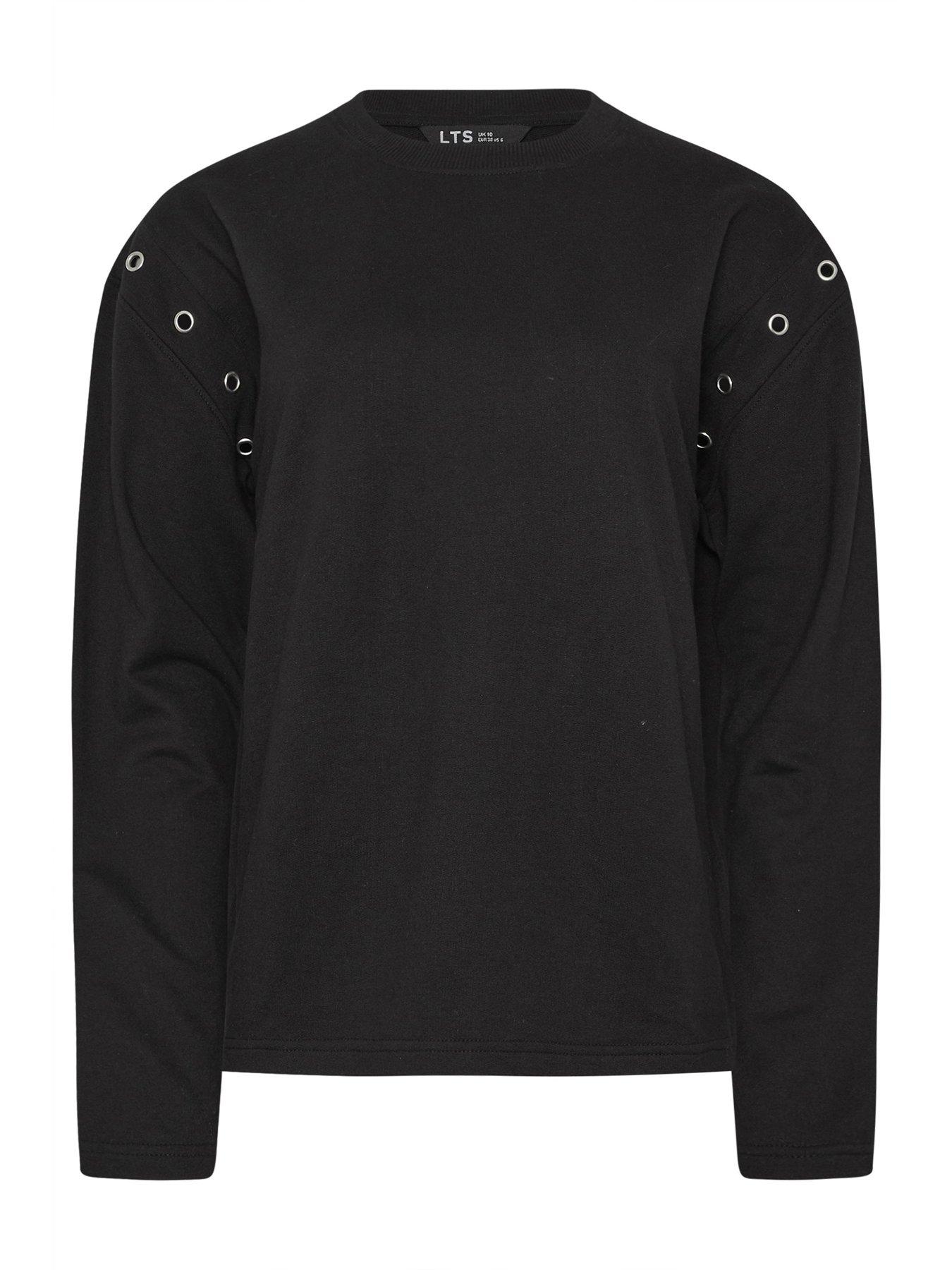 Image 5 of 5 of Long Tall Sally Tall Eyelet Detail Sweatshirt