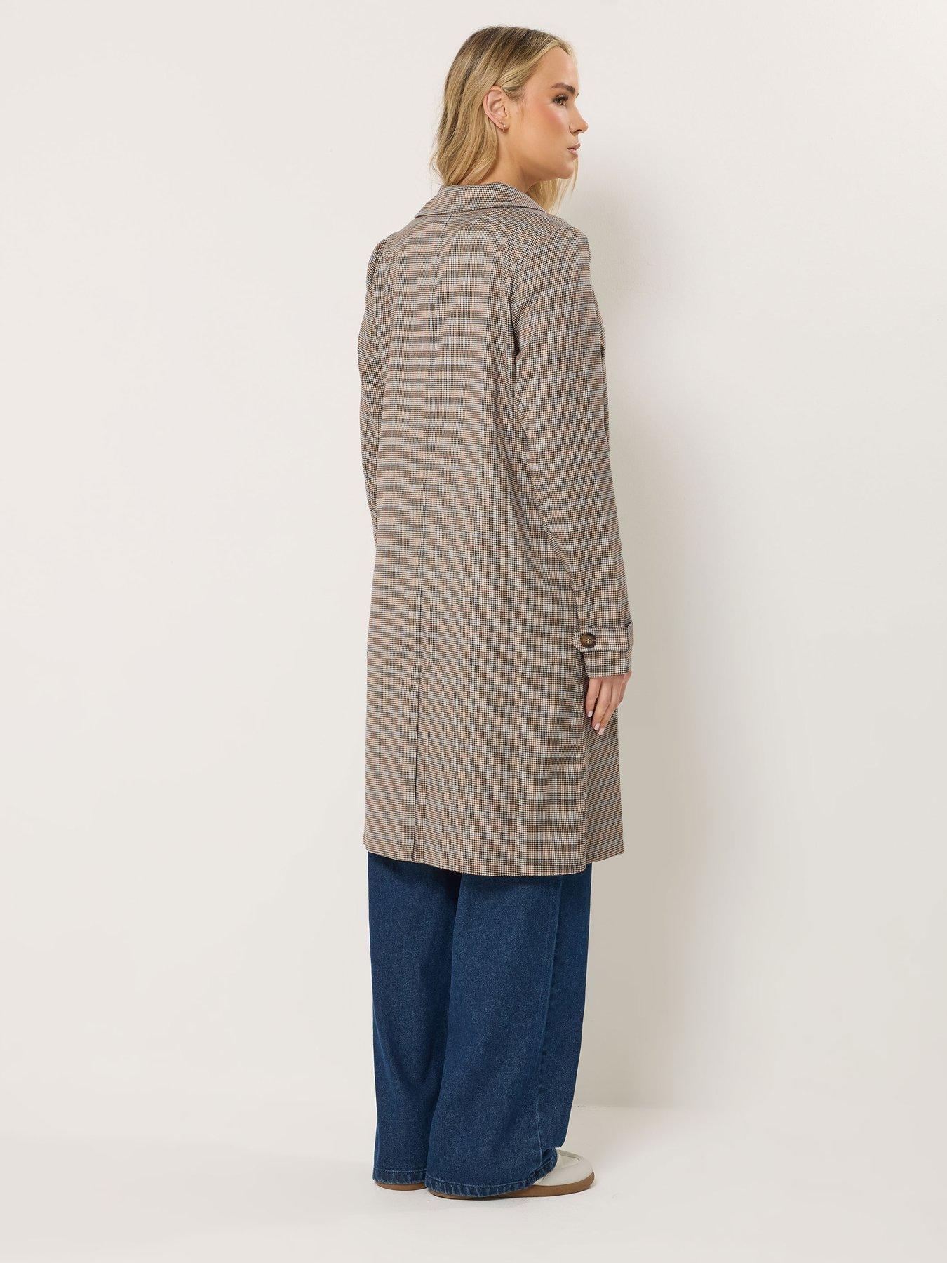 Image 2 of 6 of Long Tall Sally Tall Check Car Coat
