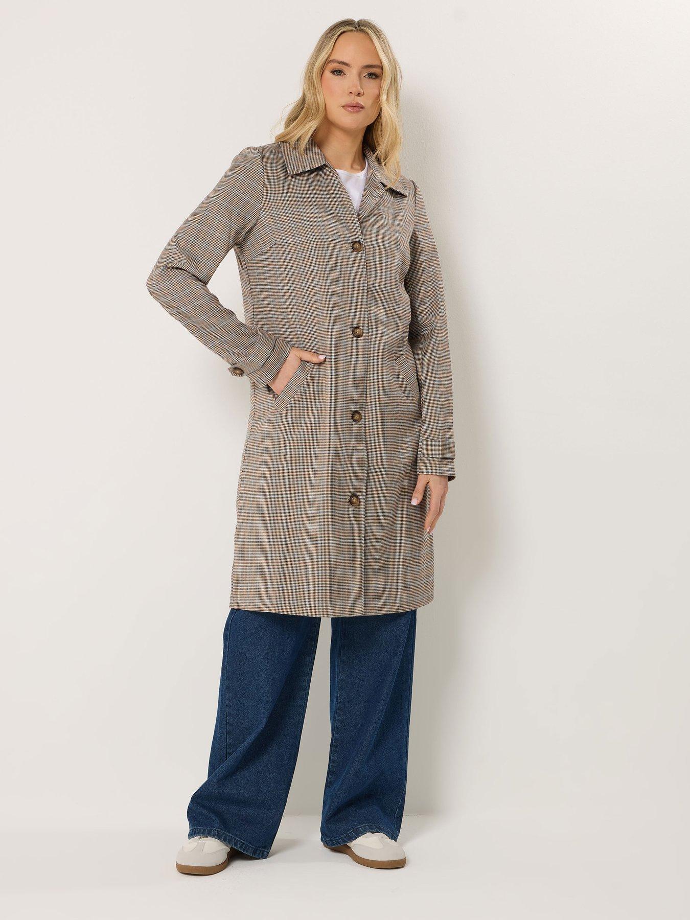 Image 3 of 6 of Long Tall Sally Tall Check Car Coat