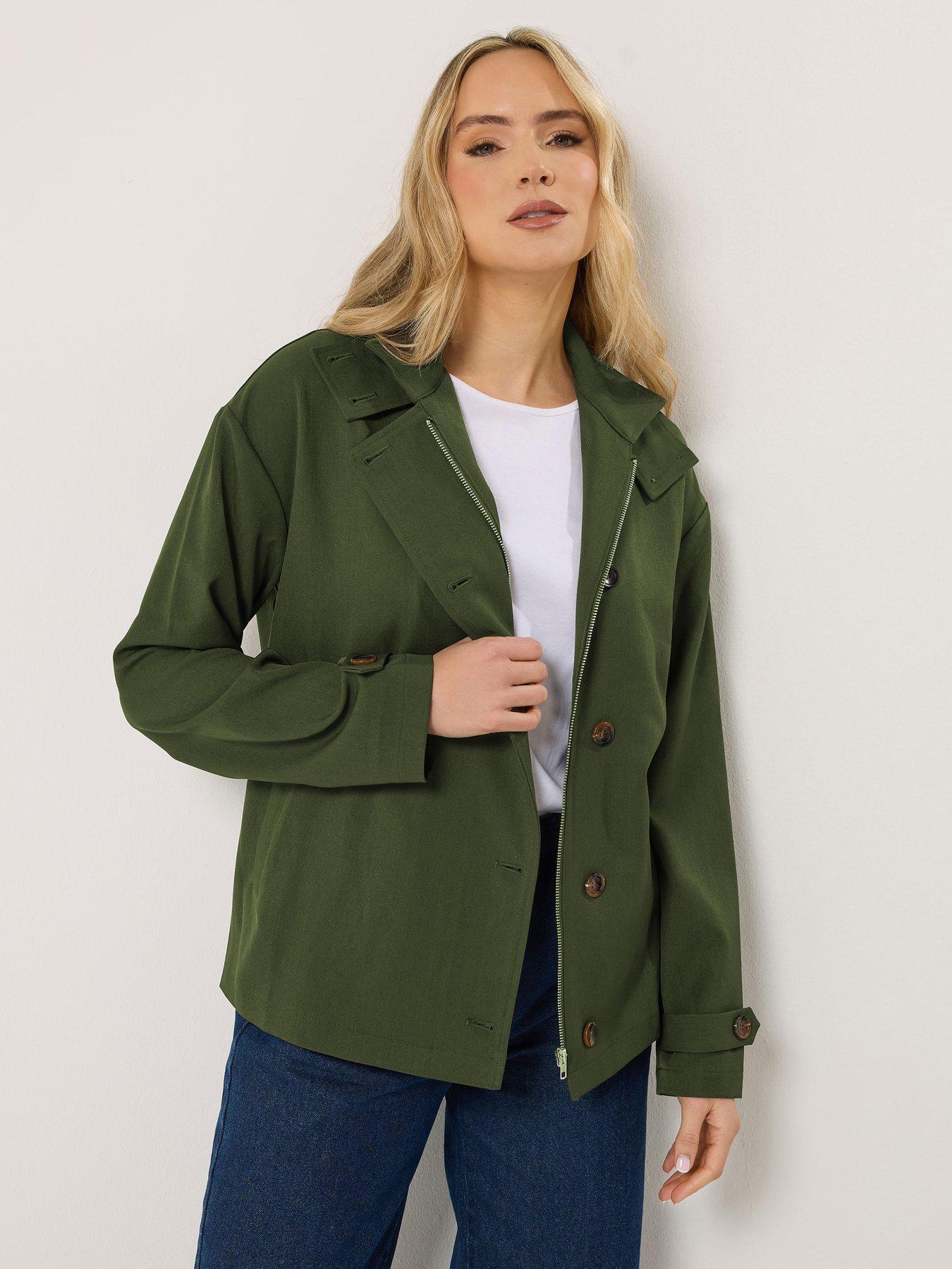 Image 1 of 6 of Long Tall Sally Hooded Jacket - Green