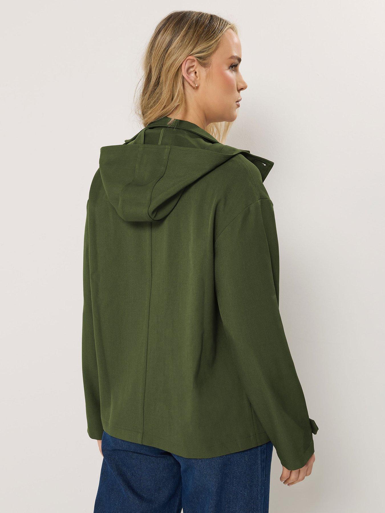 Image 2 of 6 of Long Tall Sally Hooded Jacket - Green
