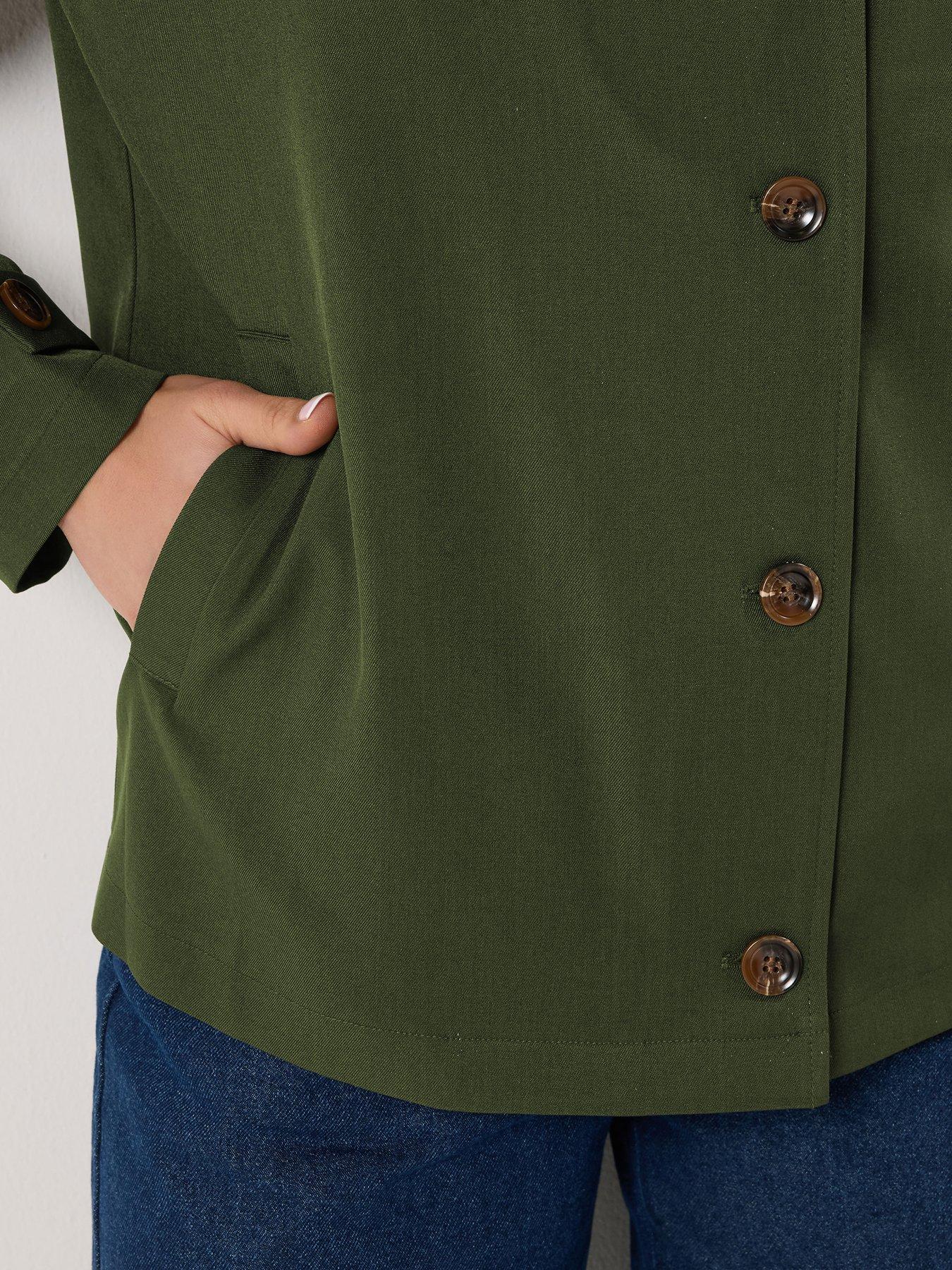 Image 5 of 6 of Long Tall Sally Hooded Jacket - Green