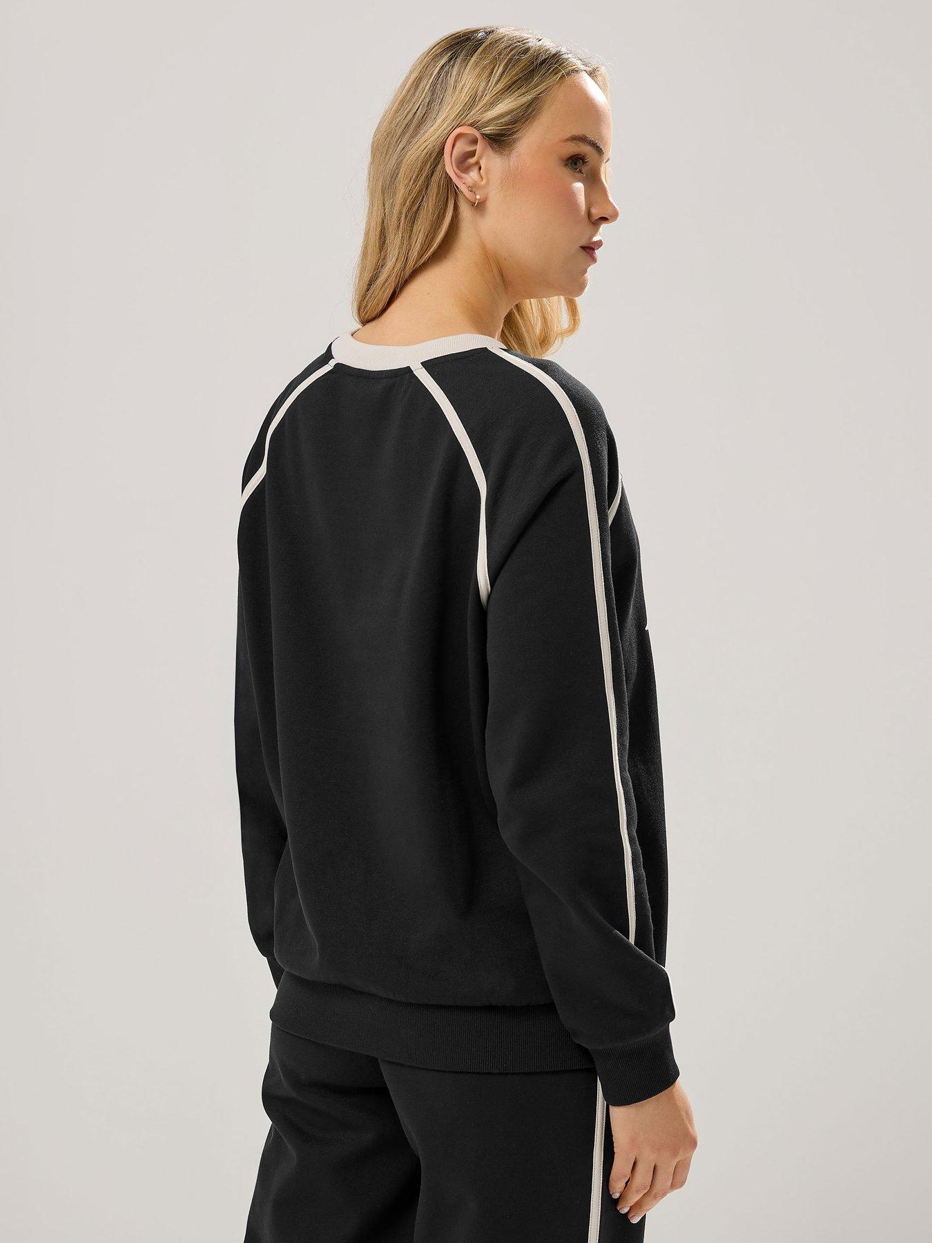 Image 2 of 6 of Long Tall Sally Nautical Pipe Sweatshirt - Black
