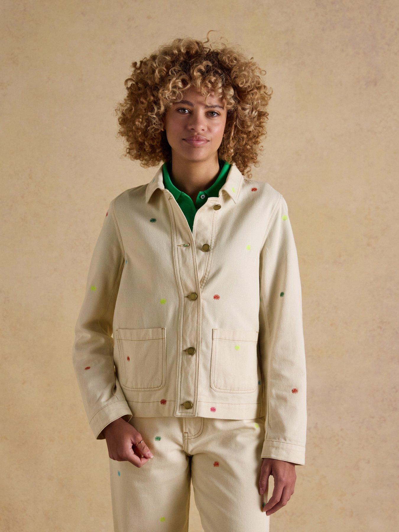 Joules Marlow Embroidered - Stone