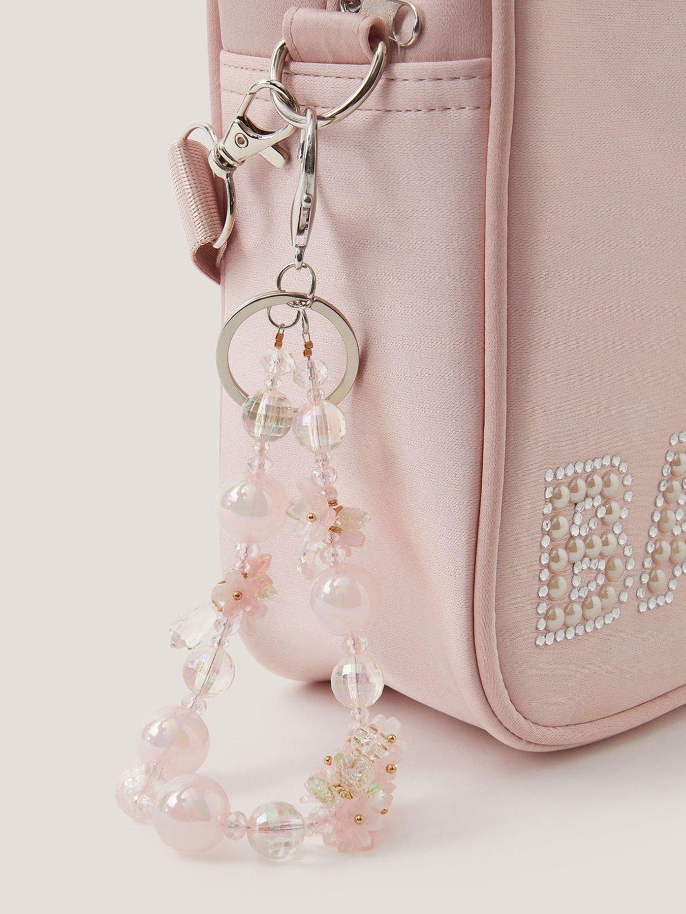 Image 2 of 3 of Monsoon Girls Flower Bead Bag Charm - Pink