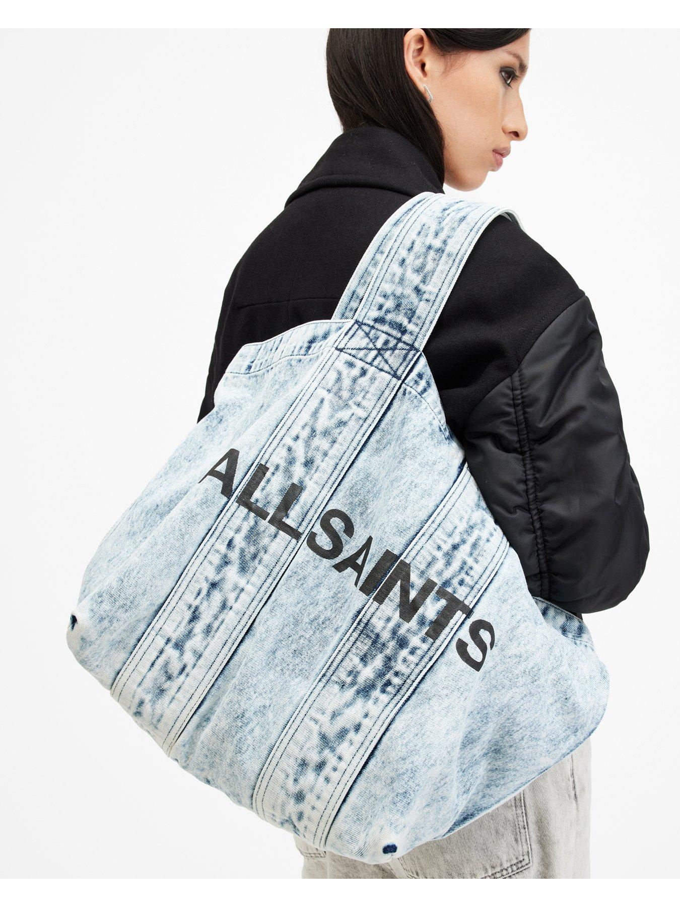 Image 2 of 5 of AllSaints Izzy Denim Tote Bag - Blue