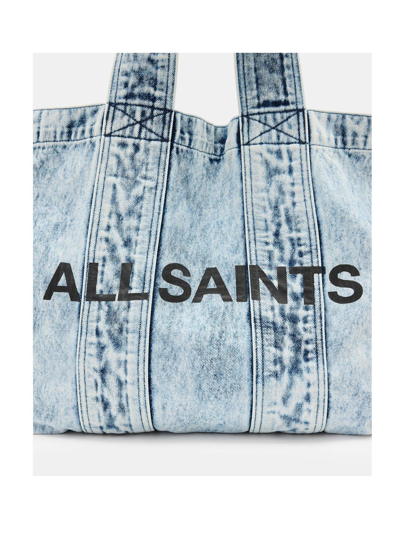 Image 3 of 5 of AllSaints Izzy Denim Tote Bag - Blue