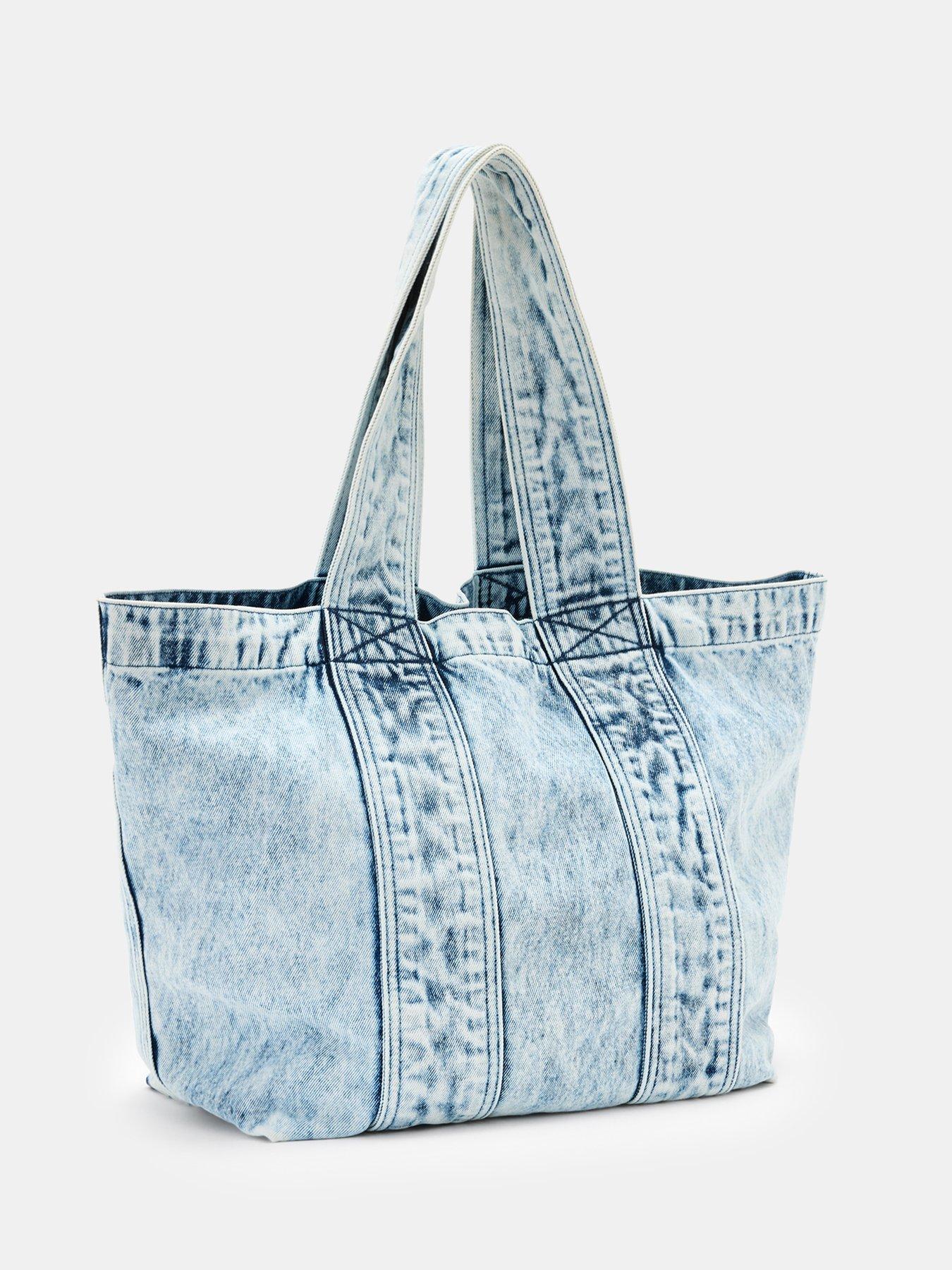 Image 5 of 5 of AllSaints Izzy Denim Tote Bag - Blue