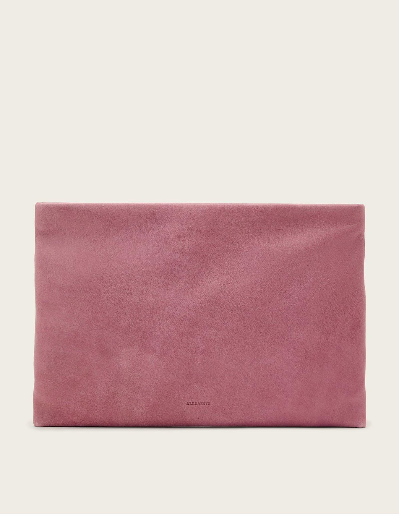 allsaints-bettina-clutch-bag-pinkfront
