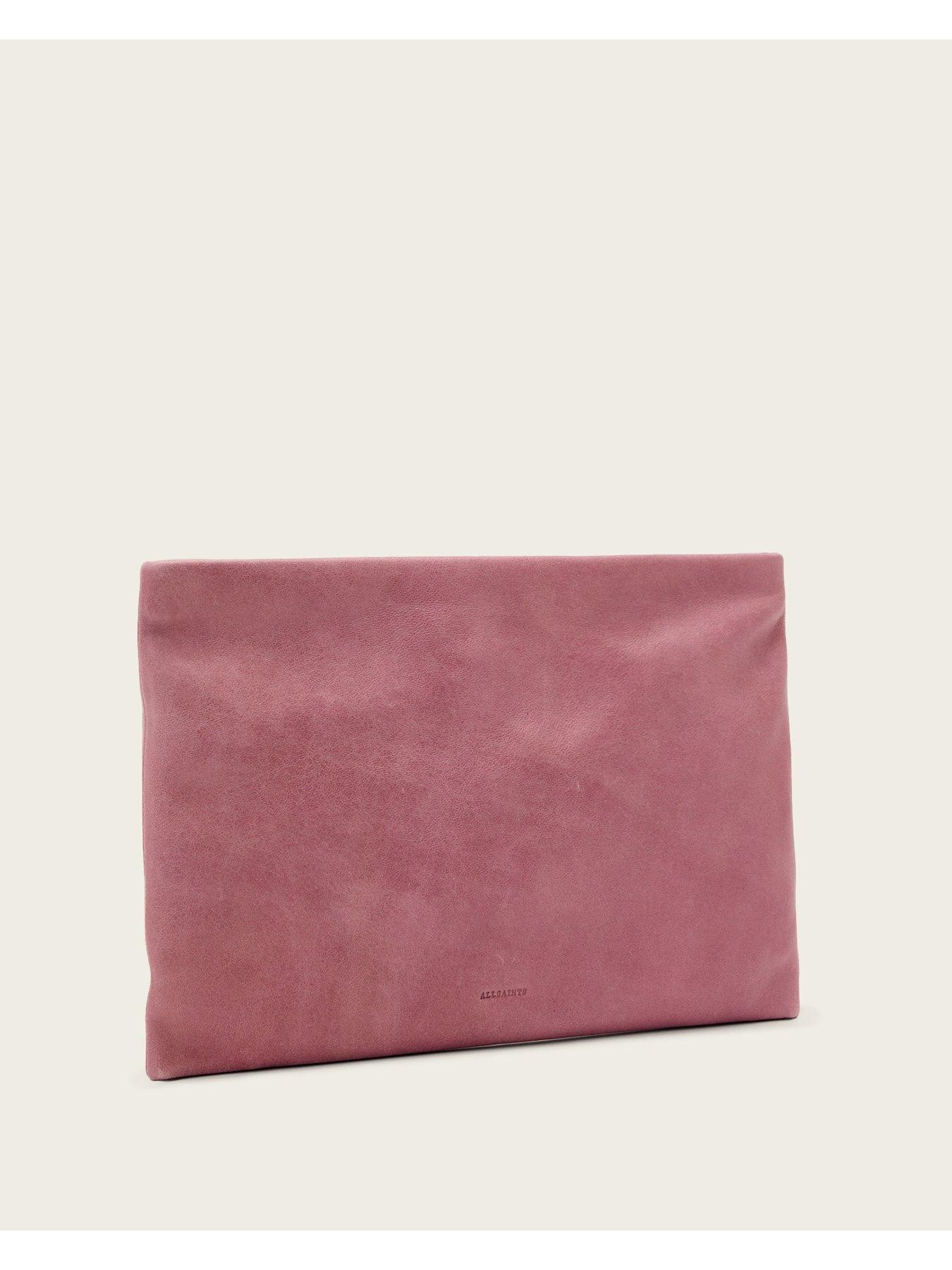 allsaints-bettina-clutch-bag-pinkstillFront