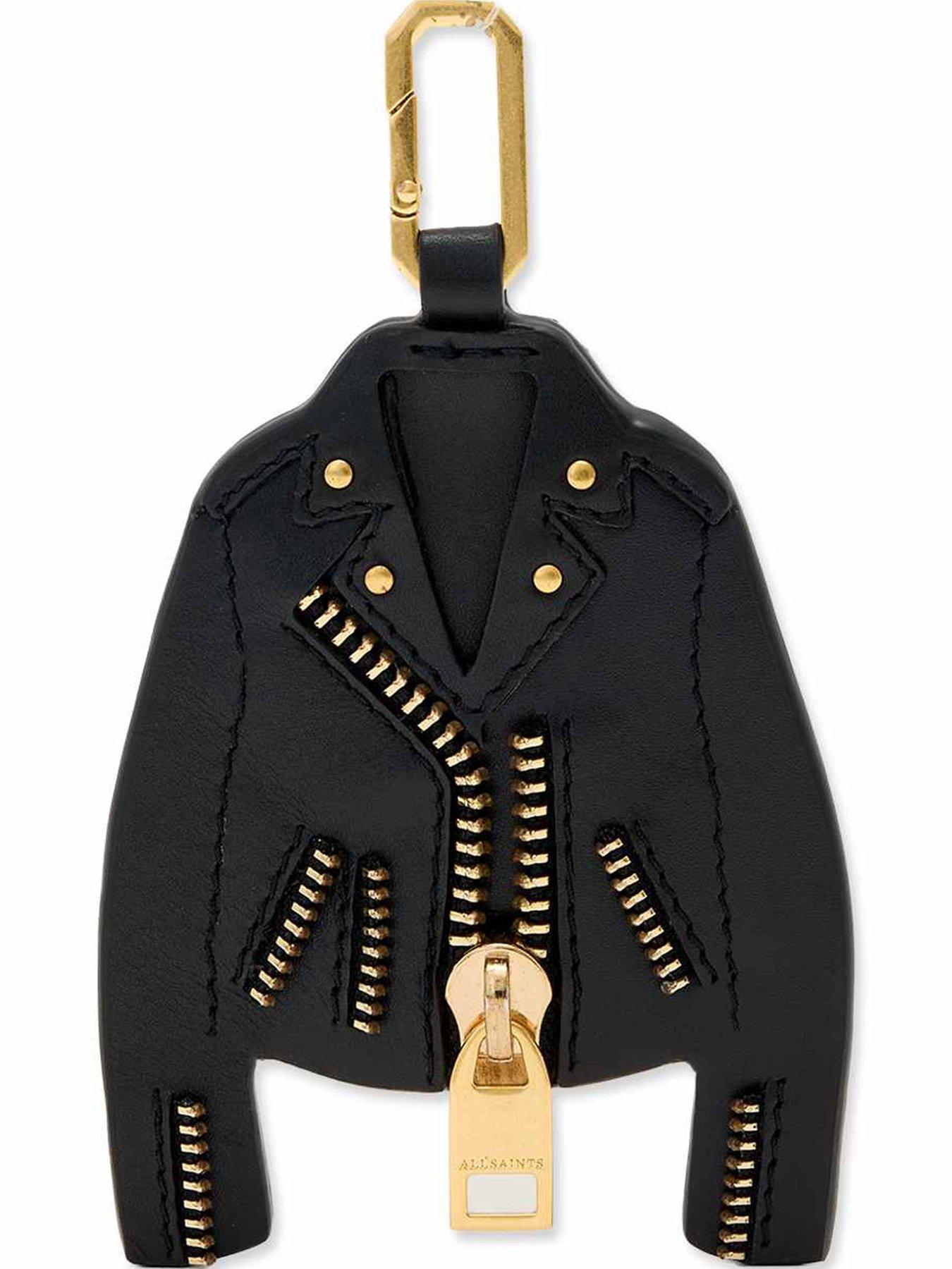 Image 1 of 2 of AllSaints Balfern Keyring - Black
