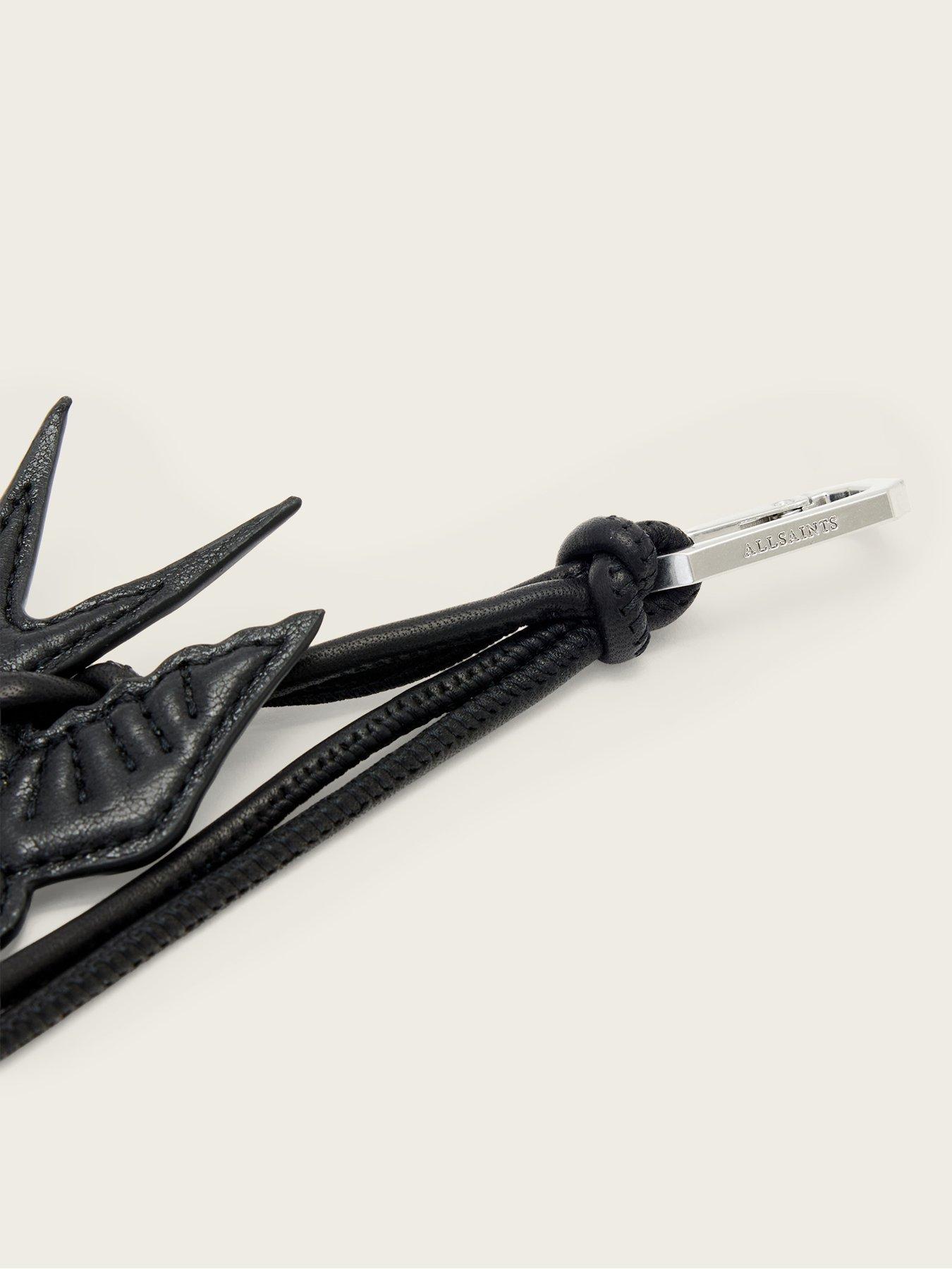 Image 2 of 2 of AllSaints Swallow Keyring - Black