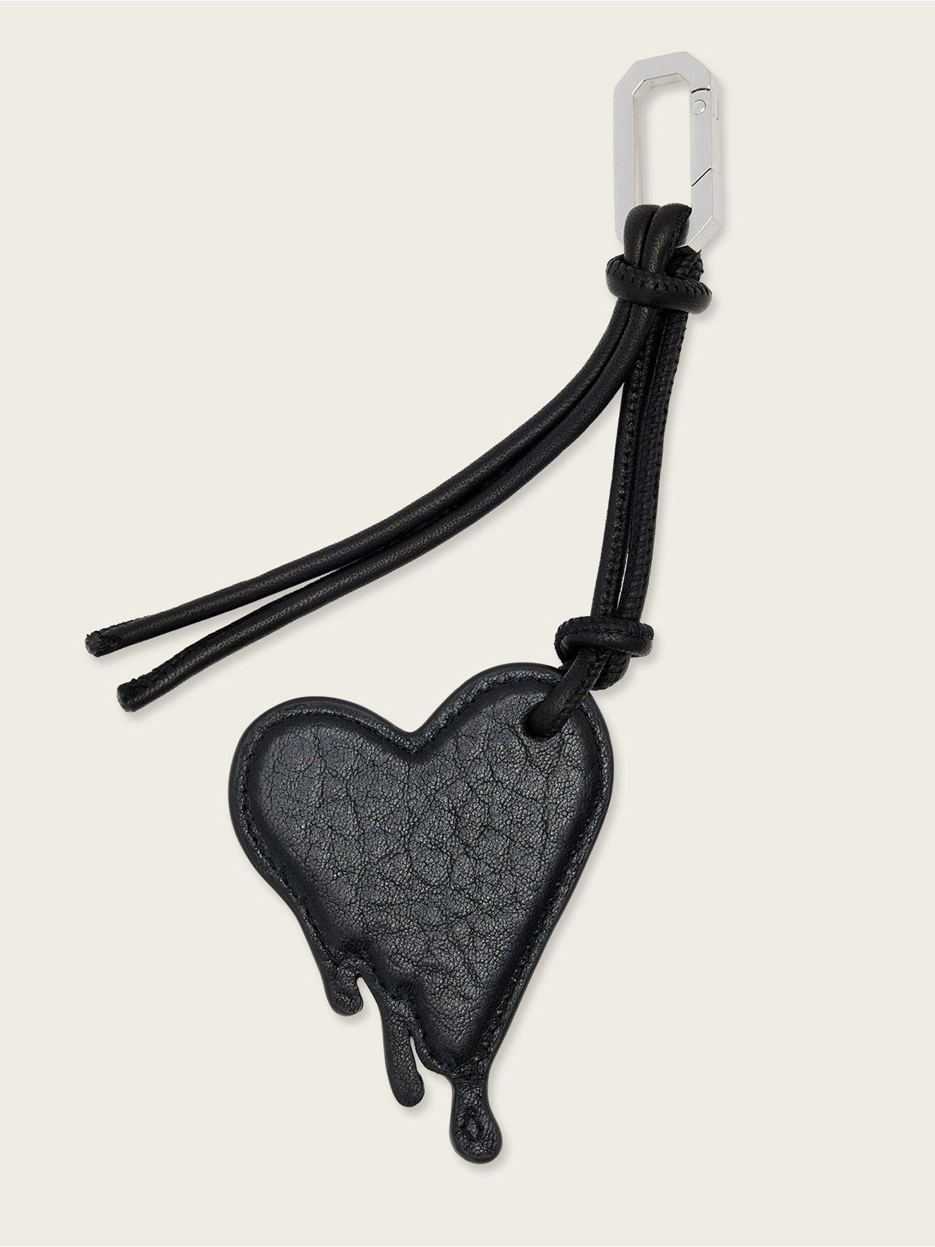 allsaints-drip-heart-leather-keyring-blackstillFront
