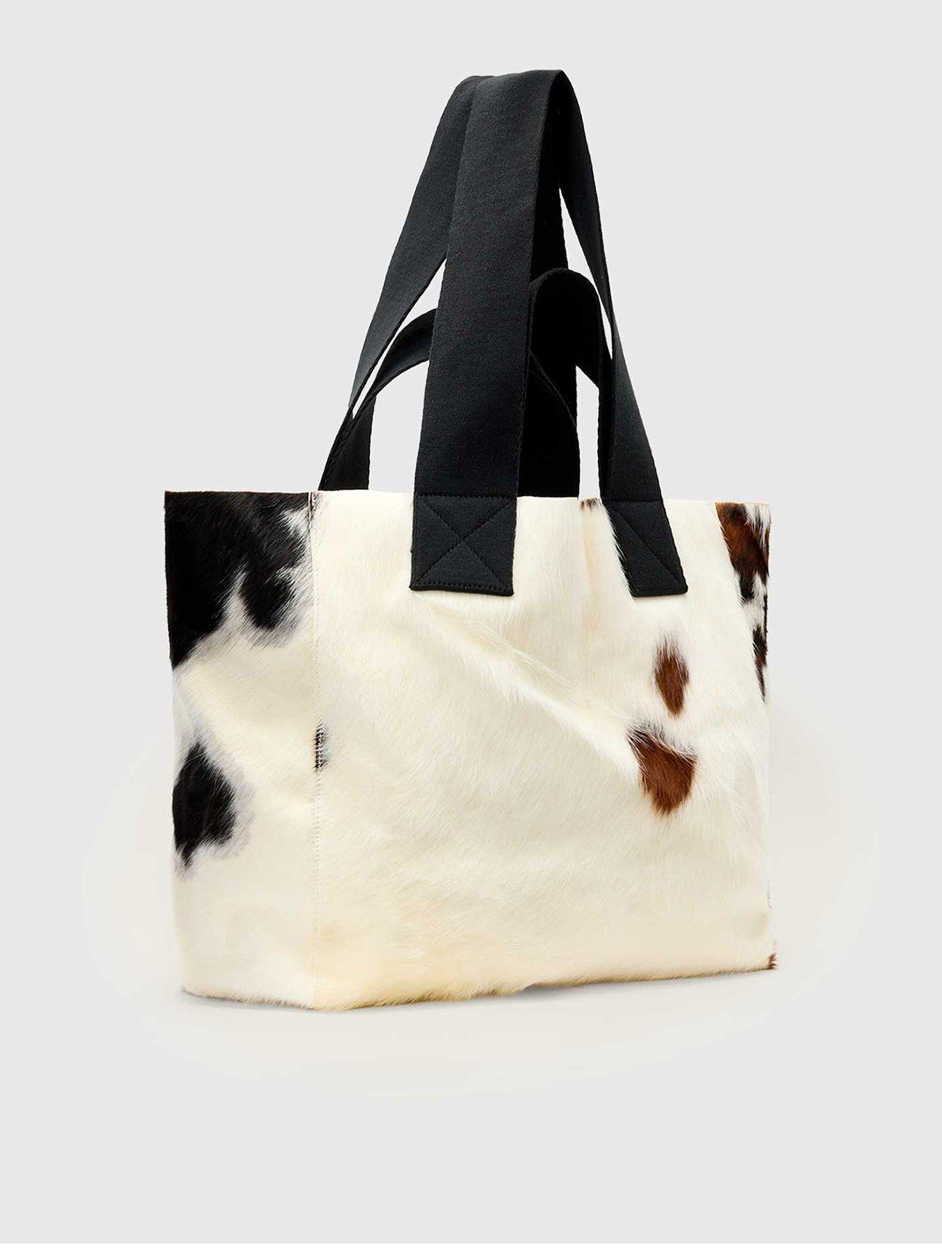 Image 3 of 5 of AllSaints Izzy Cow Leather Tote - Brown