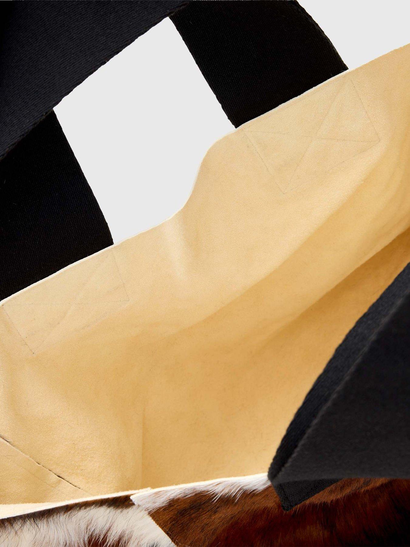 Image 5 of 5 of AllSaints Izzy Cow Leather Tote - Brown