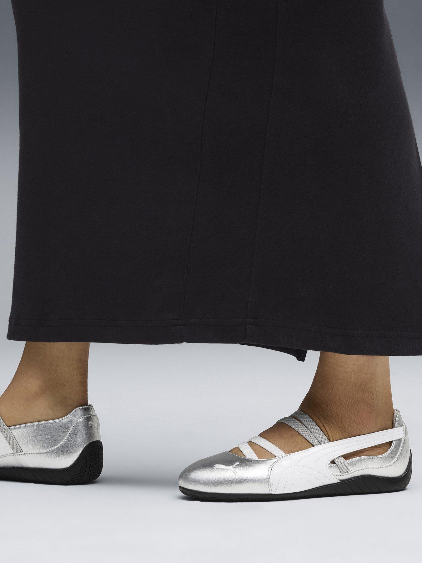 Image 1 of 7 of Puma Womens Speedcat Ballet Metallic Trainer - White