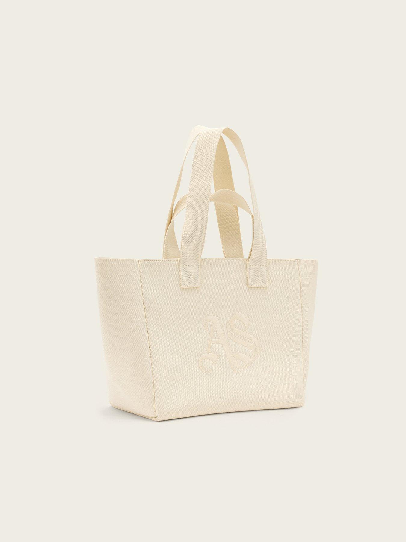 Image 2 of 5 of AllSaints Izzy Medium Tote Bag - Off White