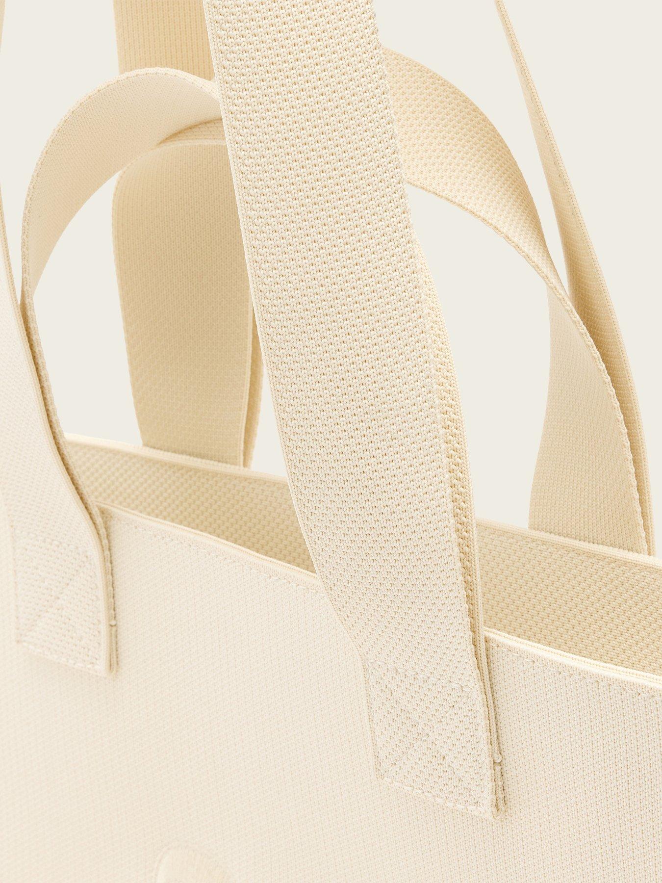 Image 4 of 5 of AllSaints Izzy Medium Tote Bag - Off White